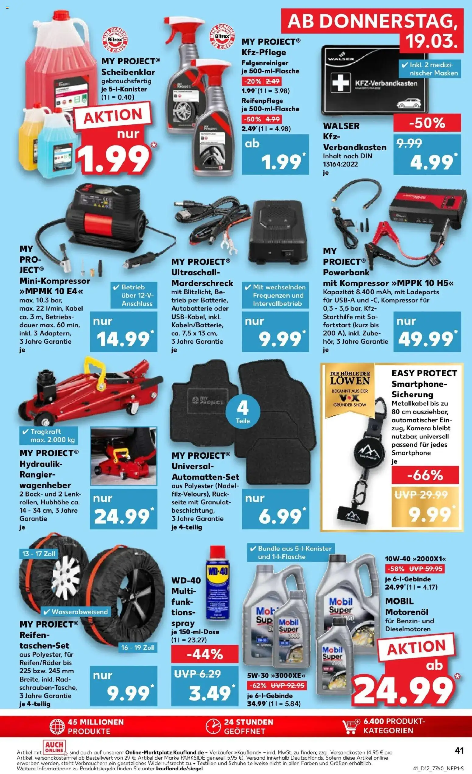 Kaufland Prospekt Moosburg An Der Isar	 – gültig ab 19.03.2026 | Seite: 41 | Produkte: Kamera, Kabel, Smartphone, Powerbank