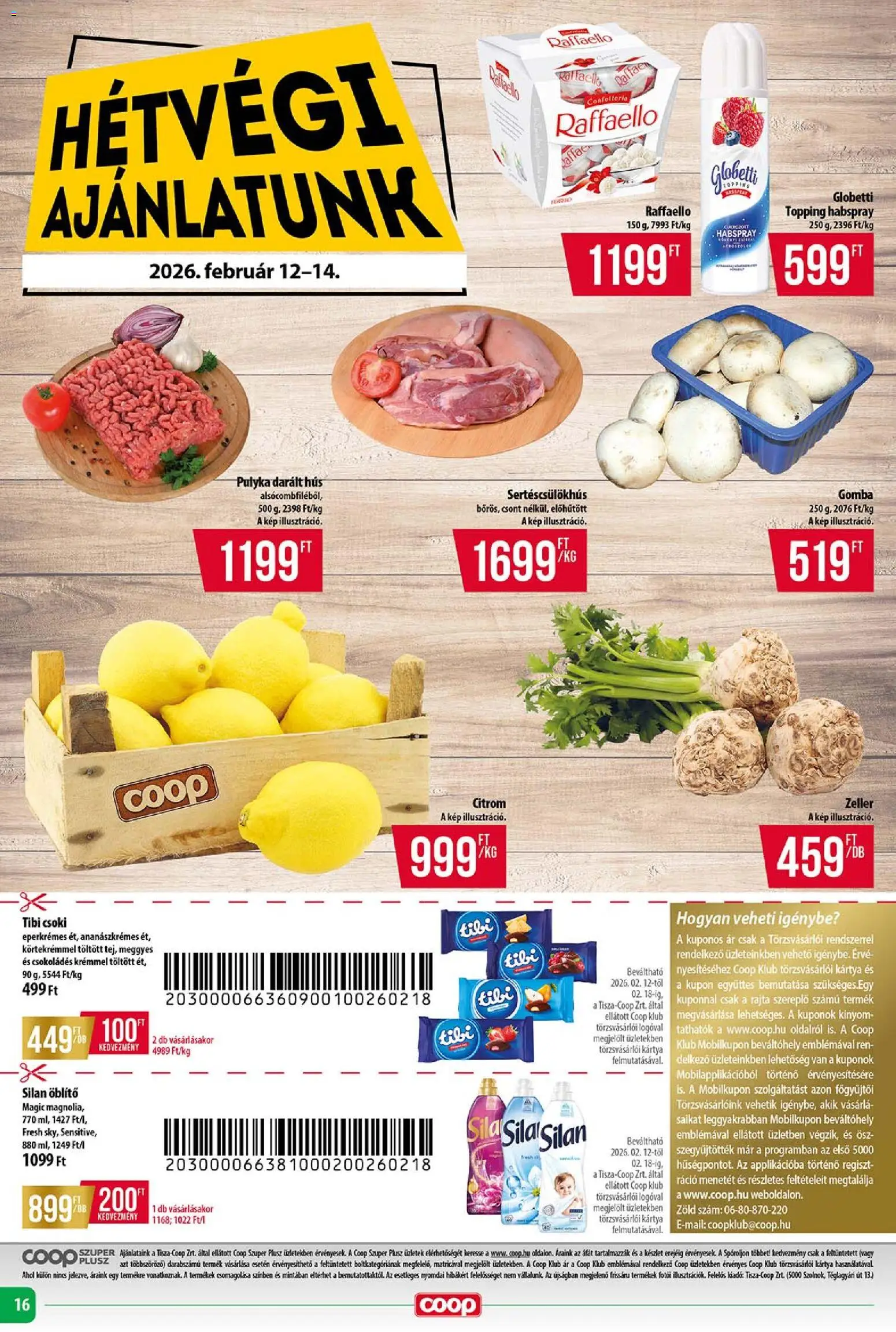 COOP akciós ujság - amely érvényes a következő dátumtól: 12.02.2026 | Oldal: 16