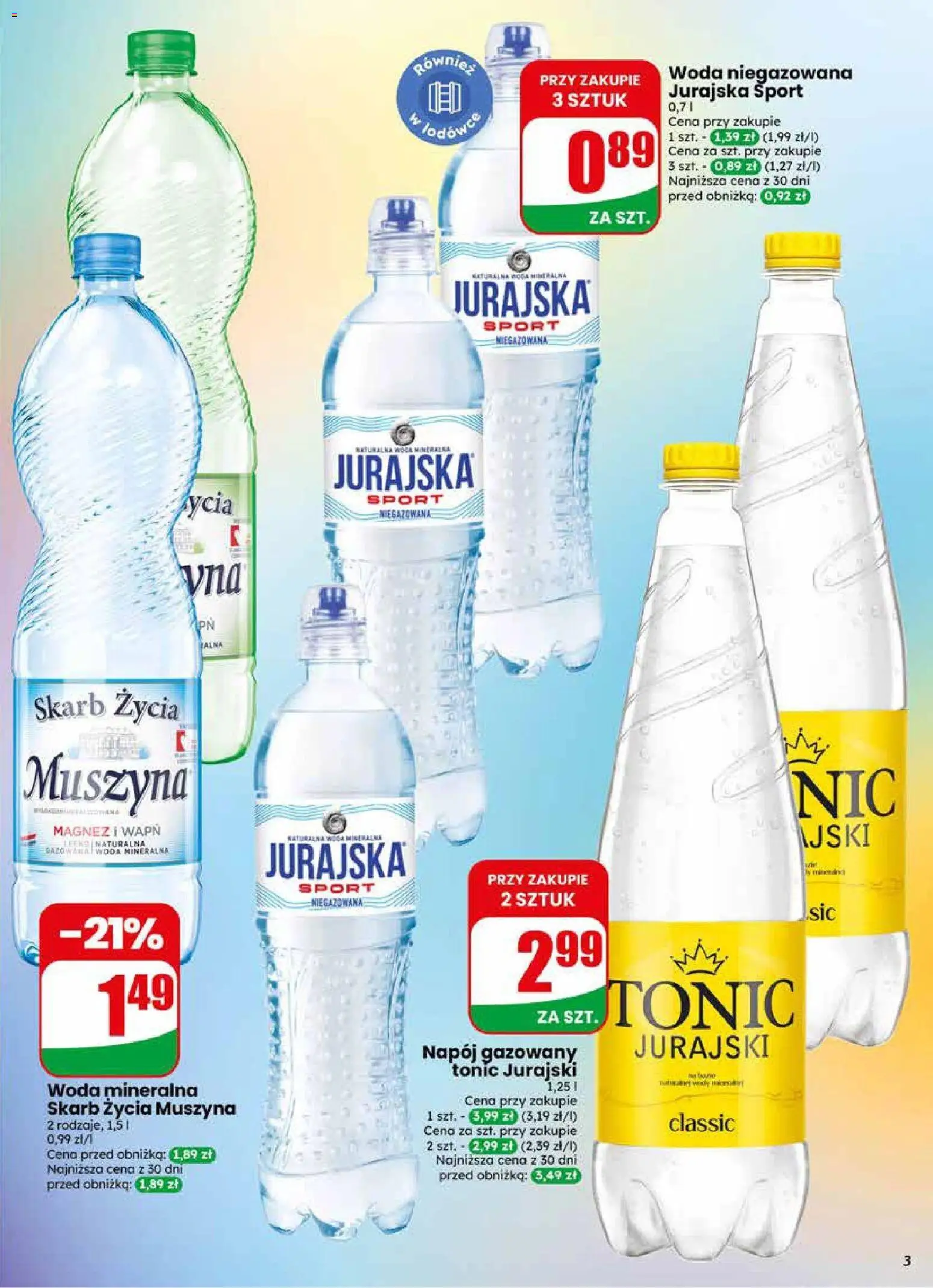 Dino gazetka od 29.04.2026 | Strona: 3 | Produkty: Woda niegazowana, Woda