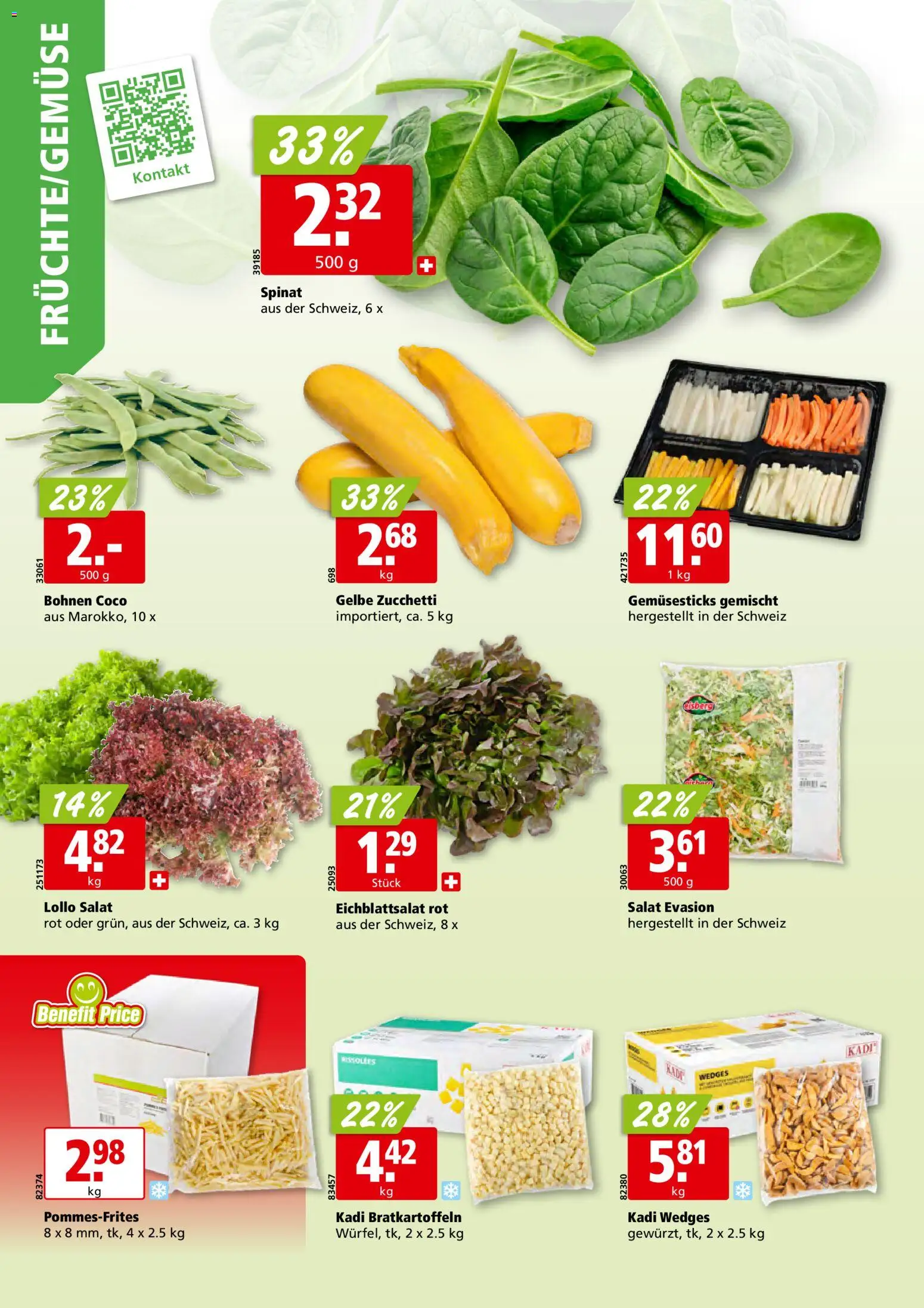 Aligro aktionen Schlieren, Gossau SG, Frauenfeld, Rapperswil-Jona, Sargans, Bern – gültig ab 04.05.2026 | Seite: 2 | Produkte: Salat