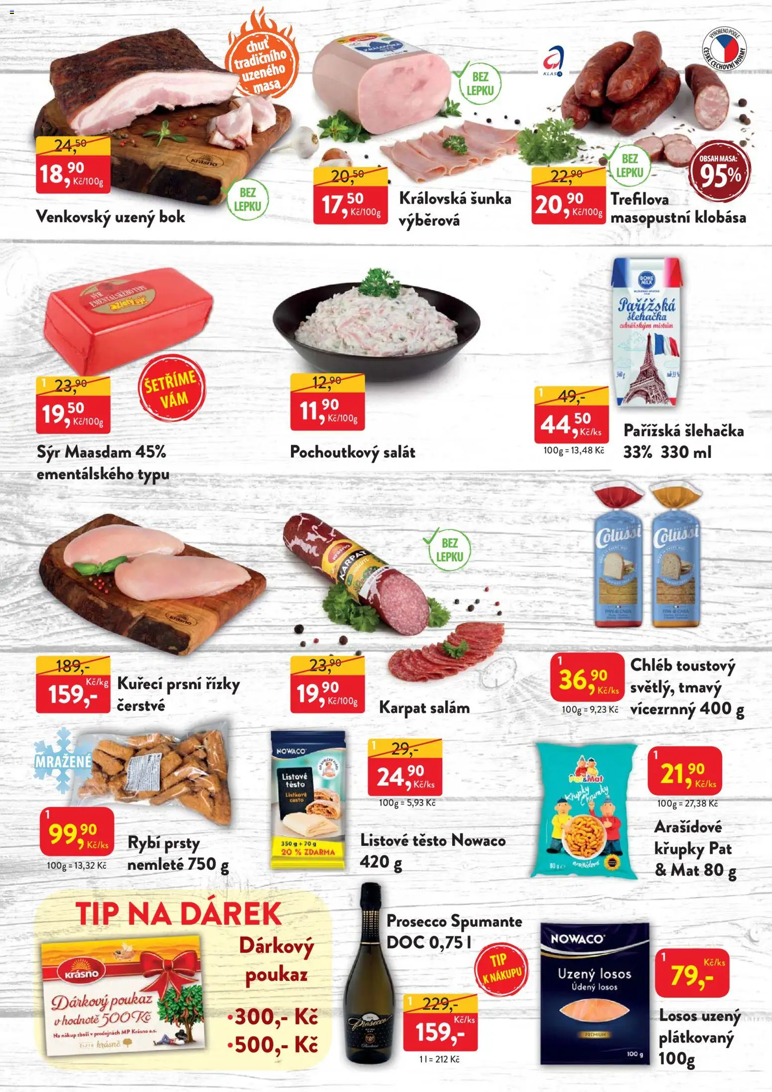 MP Krásno leták od 22.12.2025 | Strana: 3 | Produkty: Prosecco, Sýr, Salát, Kuřecí prsní řízky