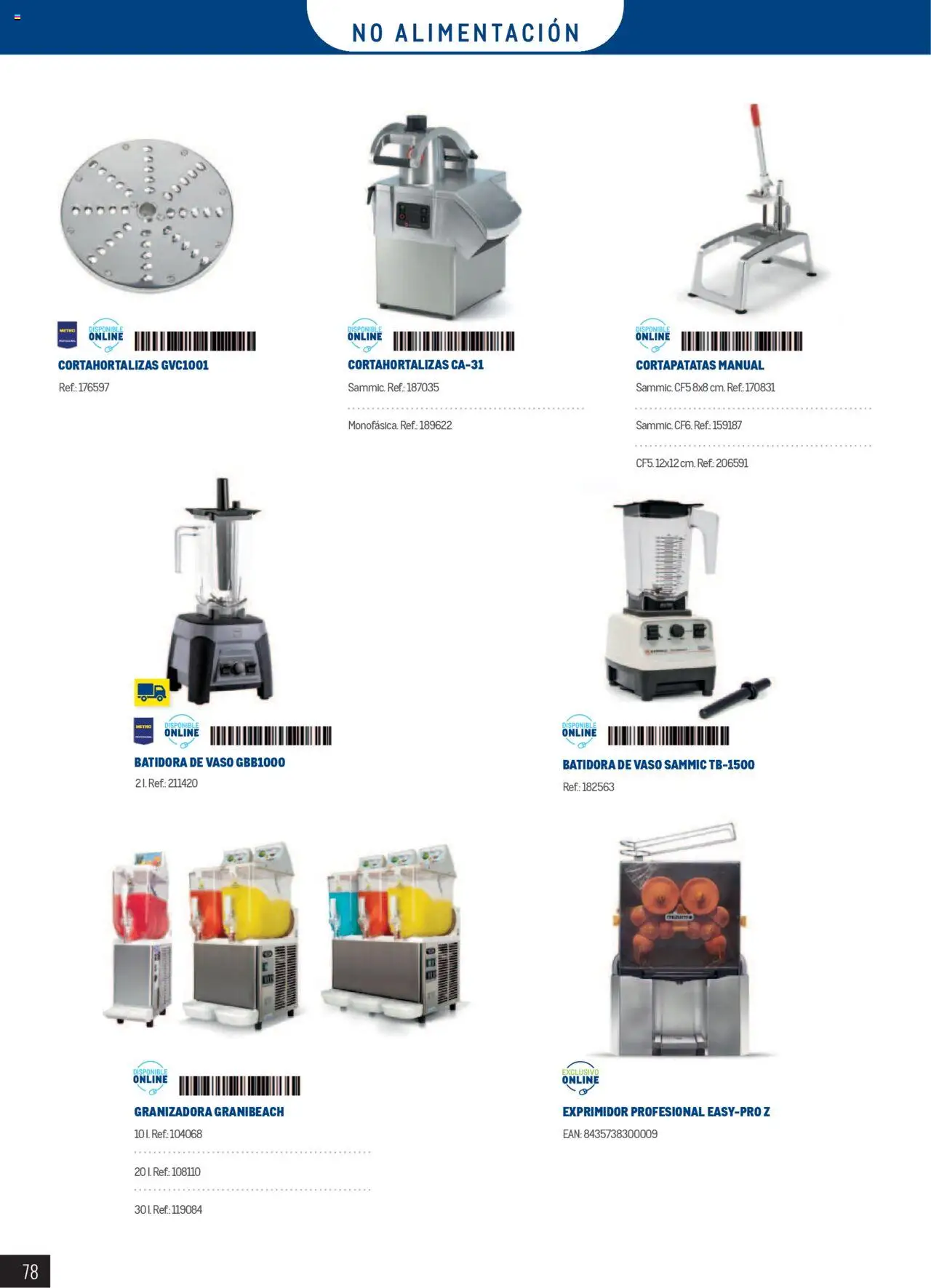 Makro catálogo │ válido desde el 01.01.2025 | Página: 78 | Productos: Batidora, Exprimidor