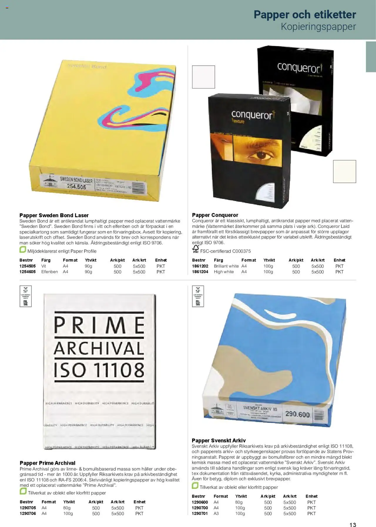 Office Depot reklamblad aktuell från 01.02.2025 | Sida: 15 | Produkter: Linne, Brevpapper, Papper, Kopieringspapper