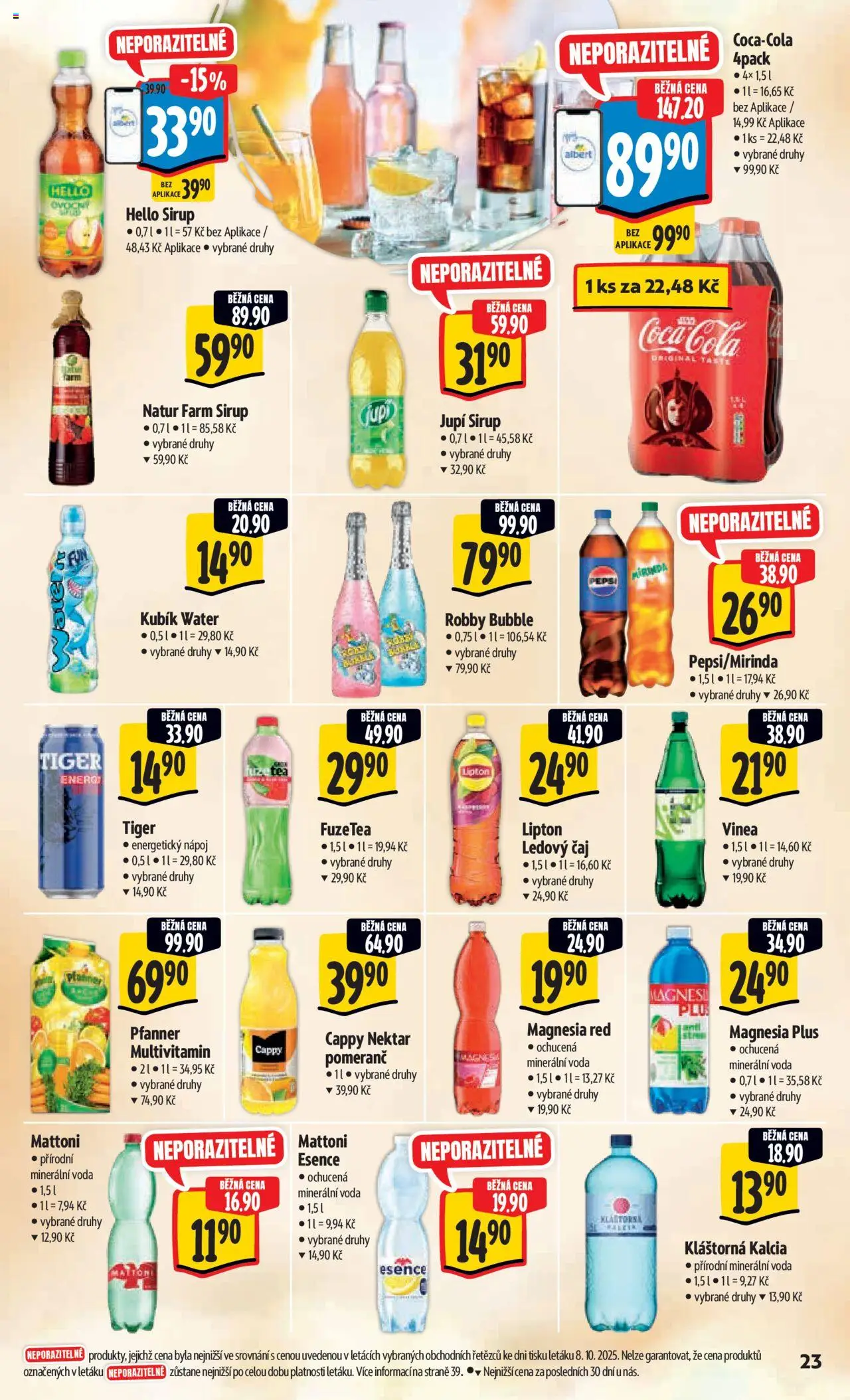 Albert leták - Hypermarket od 15.10.2025 | Strana: 32 | Produkty: Tiger, Čaj, Sirup, Ledový čaj