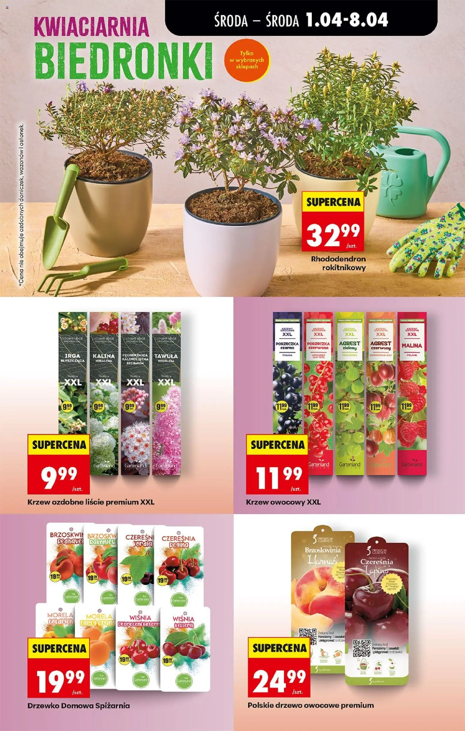 Biedronka gazetka od środy od 01.04.2026 | Strona: 75 | Produkty: Brzoskwinia, Malina, Porzeczka, Harnaś