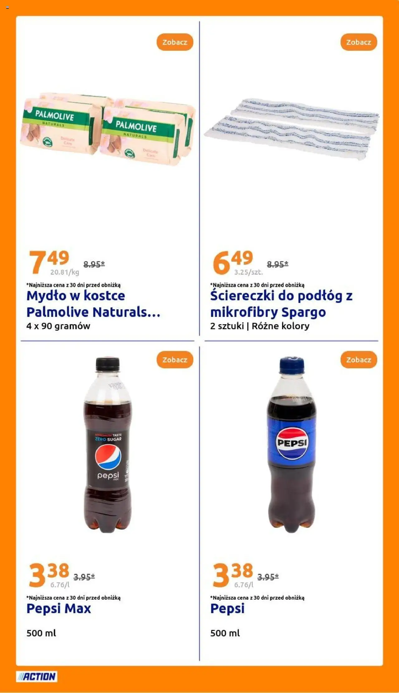 Action Gazetka od 20.08.2025 | Strona: 21 | Produkty: Pepsi, Mydło