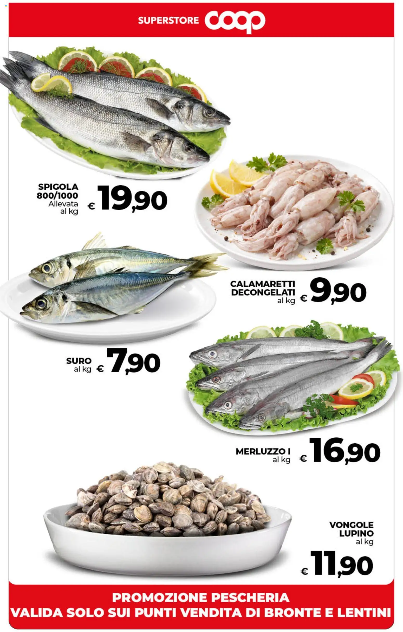 Volantino COOP del 24.02.2026 | Pagina: 44 | Prodotti: Merluzzo, Vongole, Spigola