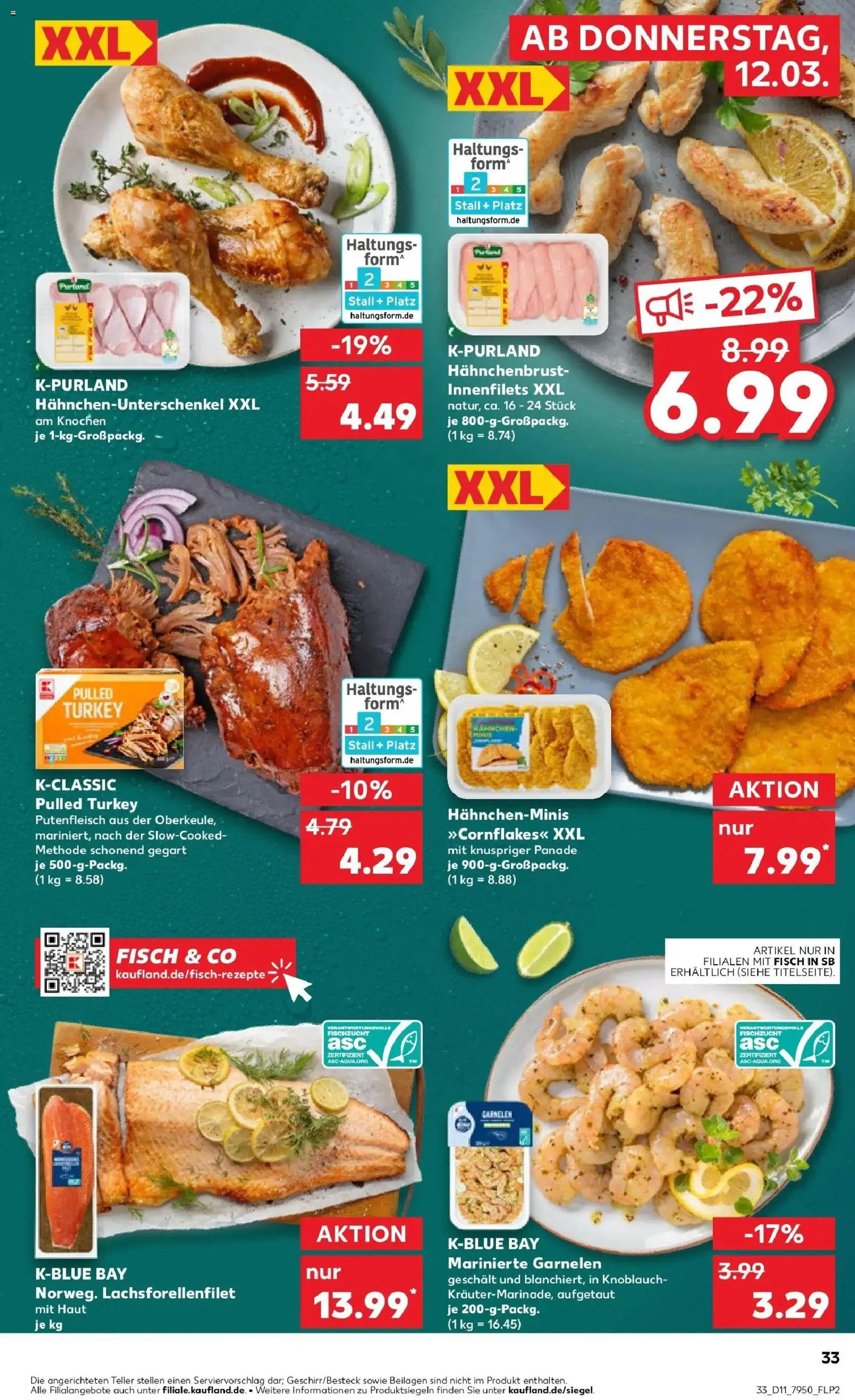 Kaufland Prospekt Paderborn	 – gültig ab 09.03.2026 | Seite: 45 | Produkte: Garnelen, Fisch, Knoblauch, Hahnchenbrust