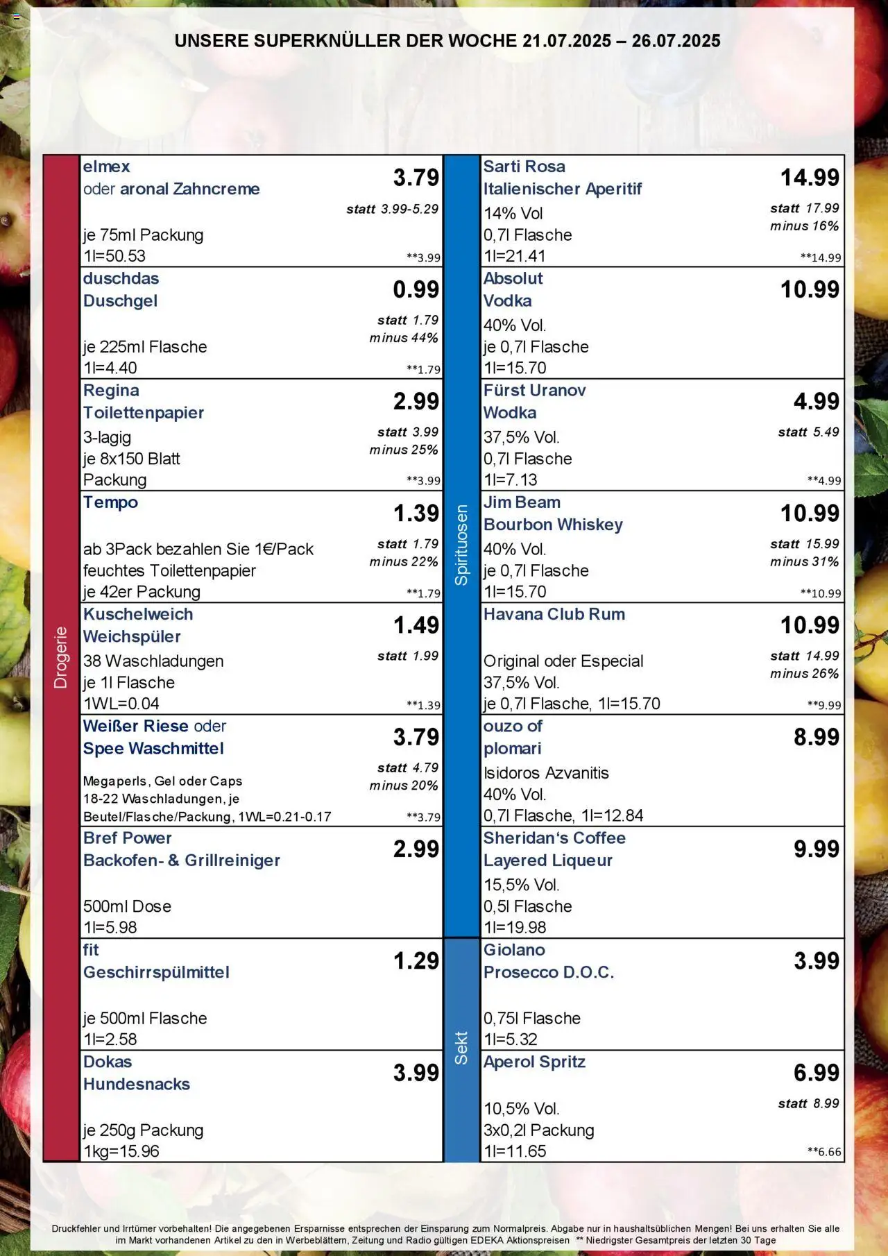 Simmel - Bayern - gültig ab dem 21.07.2025 | Seite: 3 | Produkte: Rum, Prosecco, Backofen, Toilettenpapier