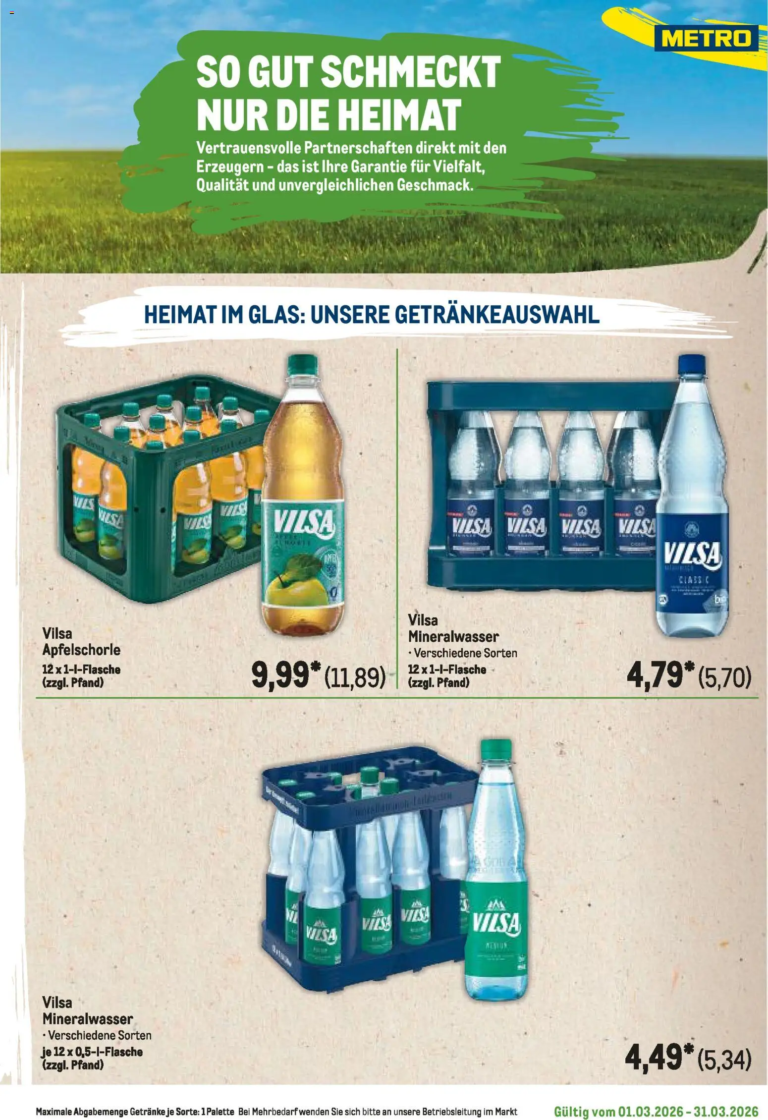 Metro Regionaler Flyer – gültig ab 01.03.2026 | Seite: 13 | Produkte: Mineralwasser
