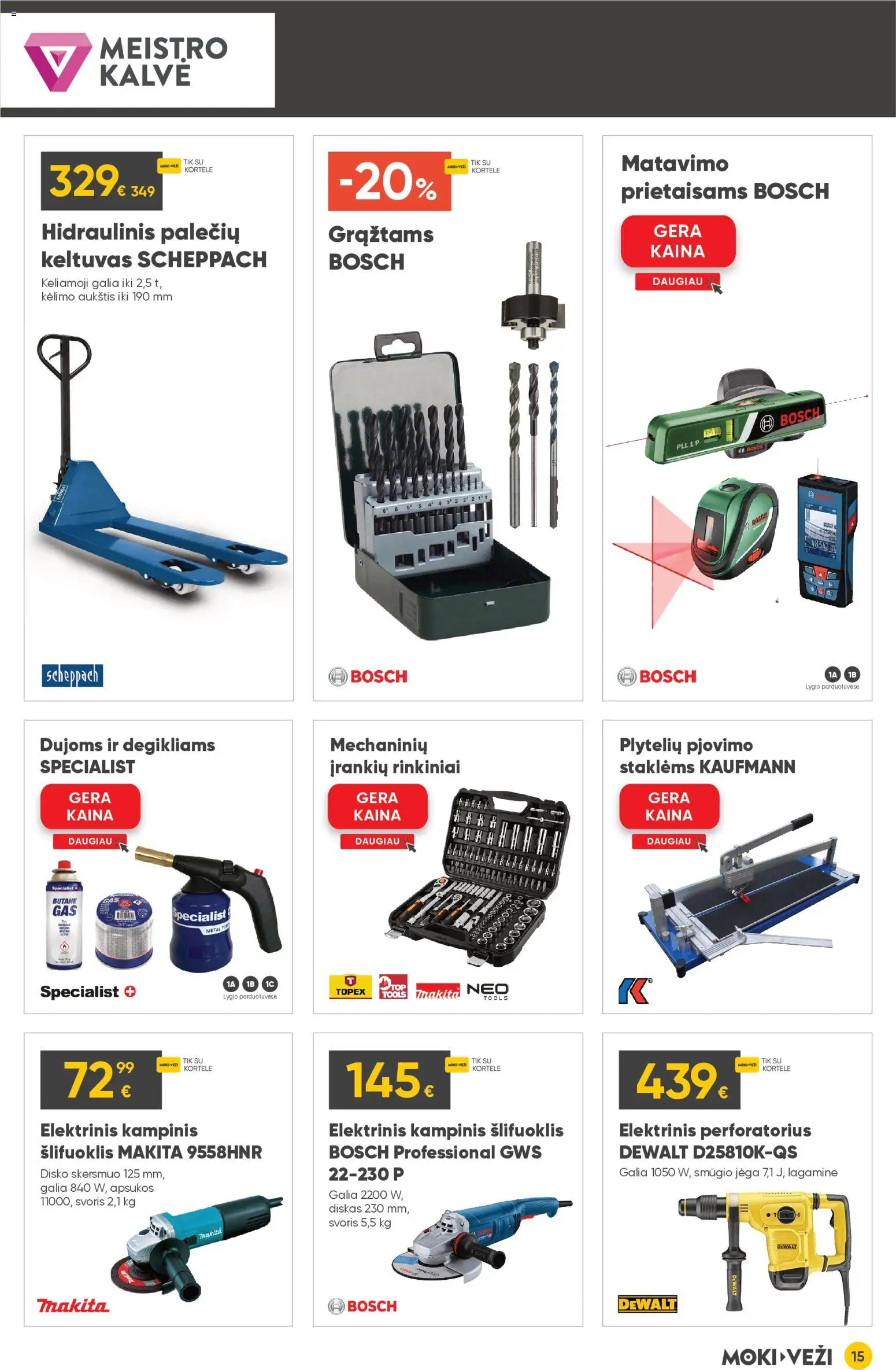 MOKI VEŽI akcijos nuo 05.02.2026 | Puslapis: 15 | Prekių: Diskas