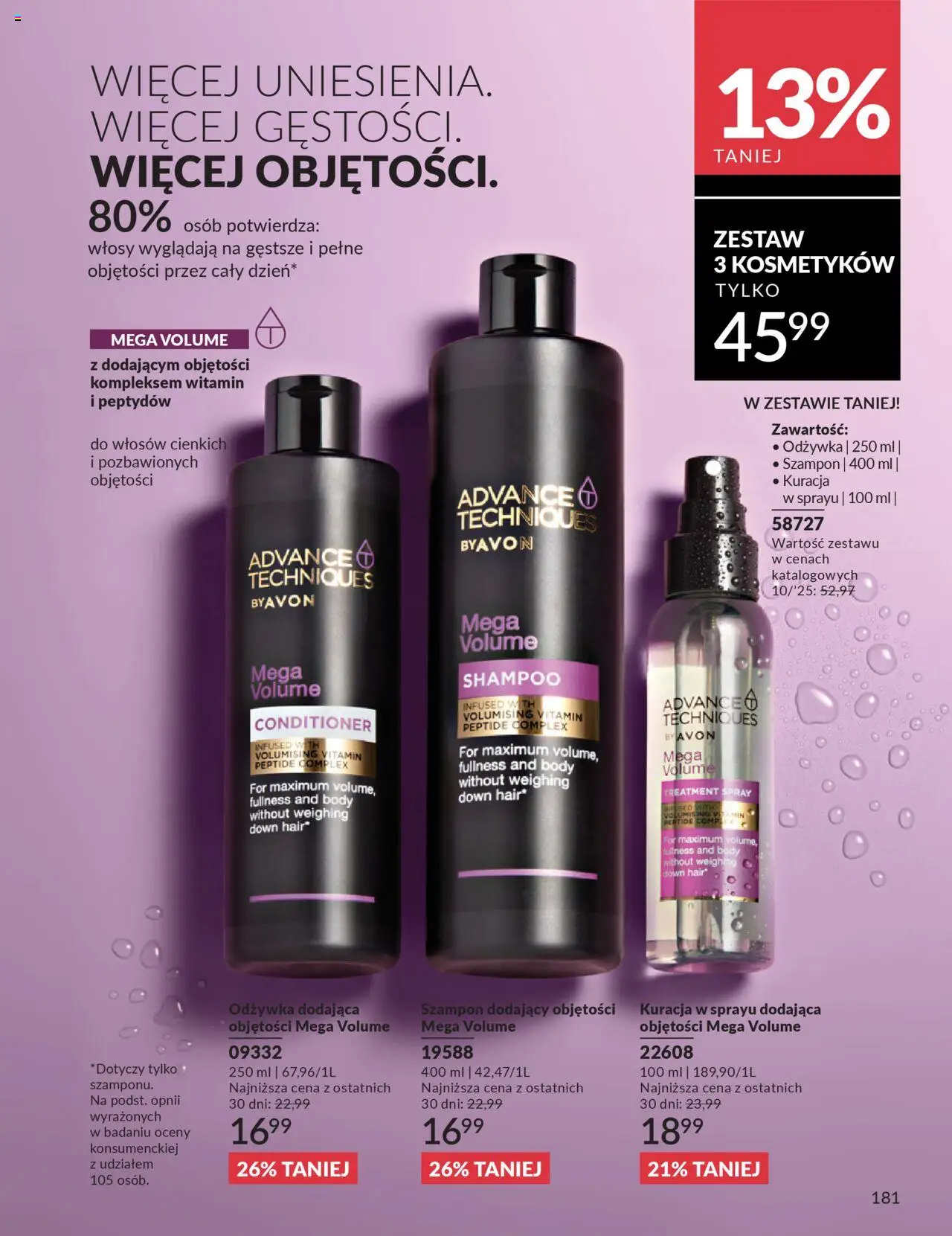 Avon Katalog 10 2025 od 01.10.2025 | Strona: 183 | Produkty: Szampon, Odżywka, Body