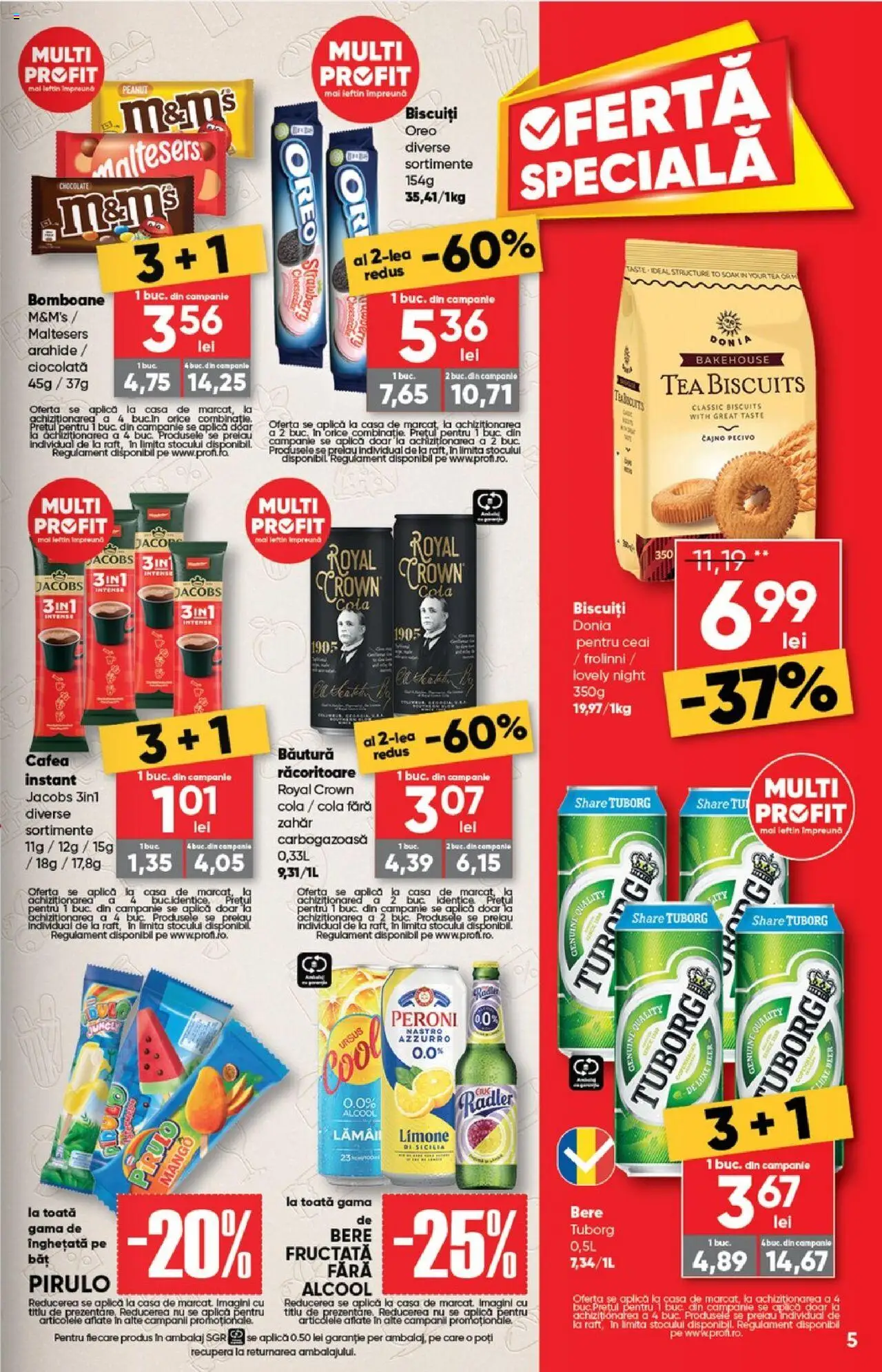 Catalog Profi Go – valabil de la 20.08.2025 | Pagină: 5 | Produse: Ciocolată, Bomboane, Biscuiți, Mango