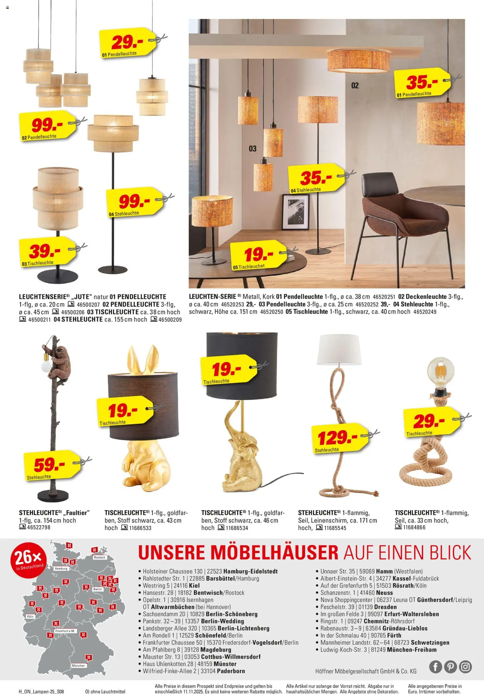 Höffner Leuchten Spezial – gültig ab 29.10.2025 | Seite: 8