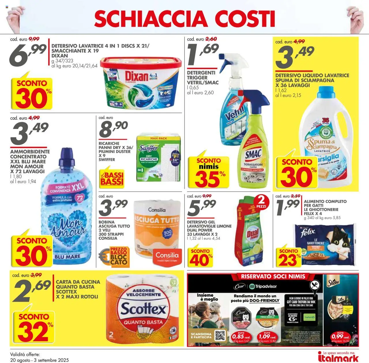 Volantino Italmark del 20.08.2025 | Pagina: 7 | Prodotti: Sgrassatore, Lavatrice, Lavastoviglie, Profumo