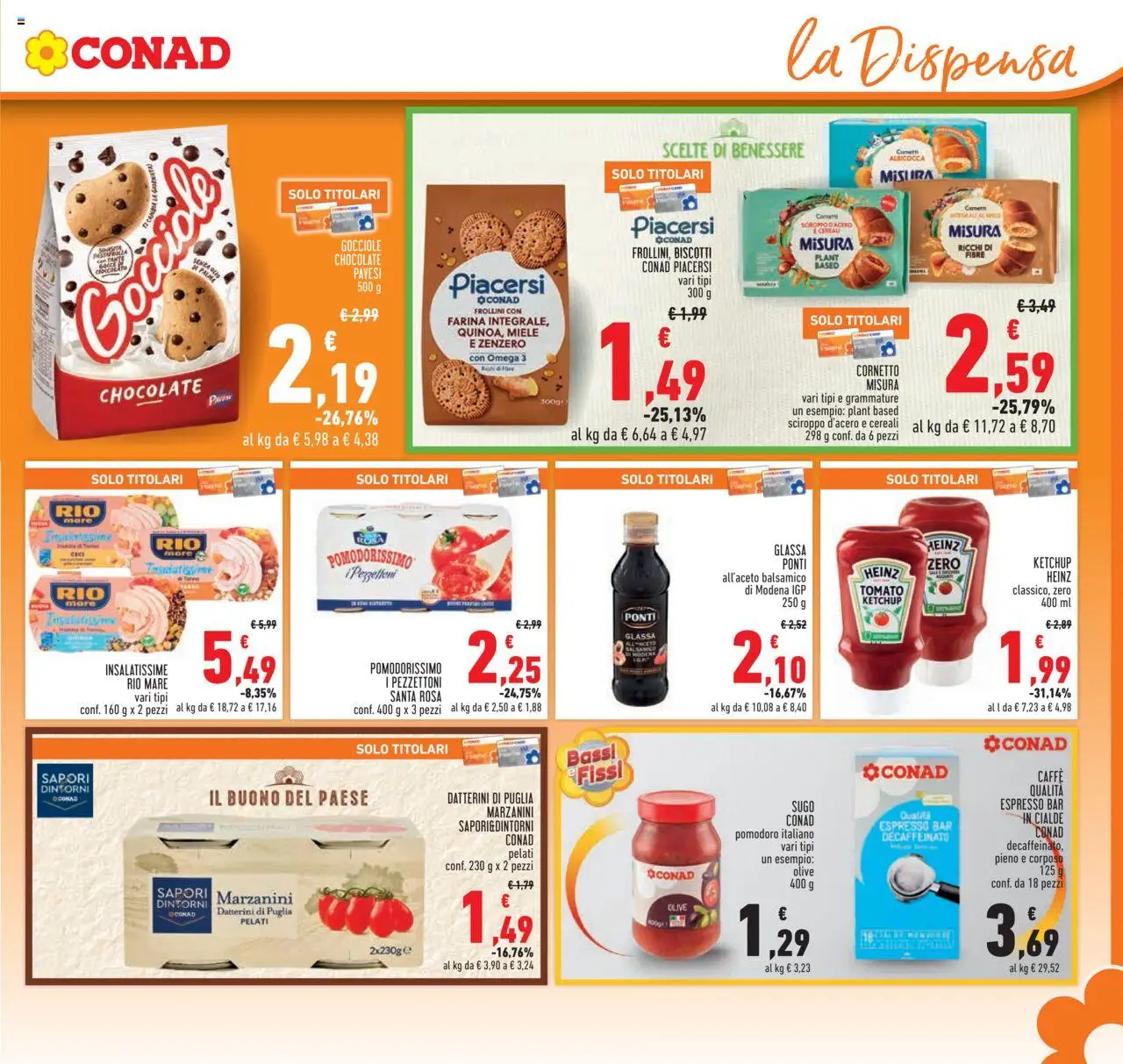 Volantino Conad del 14.08.2025 | Pagina: 11 | Prodotti: Cornetto, Olive, Miele, Glassa