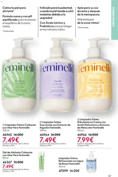 Vista previa Oriflame - Catálogo Campaña 17 válido desde el 10.12.2025 | Página: 137 | Productos: Crema, Suavizante, Limpiador íntimo