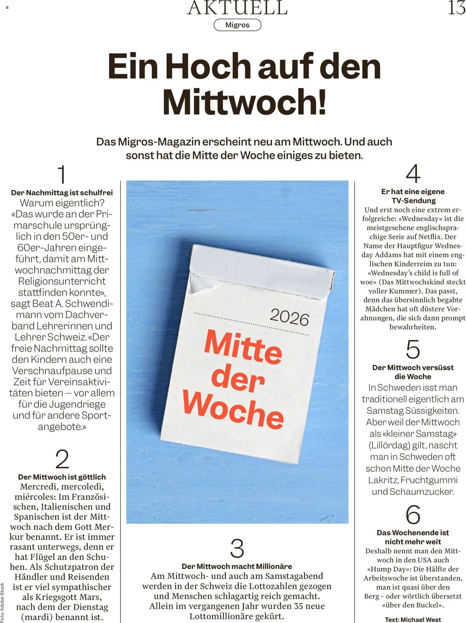 Migros - Magazin – gültig ab 04.02.2026 | Seite: 13