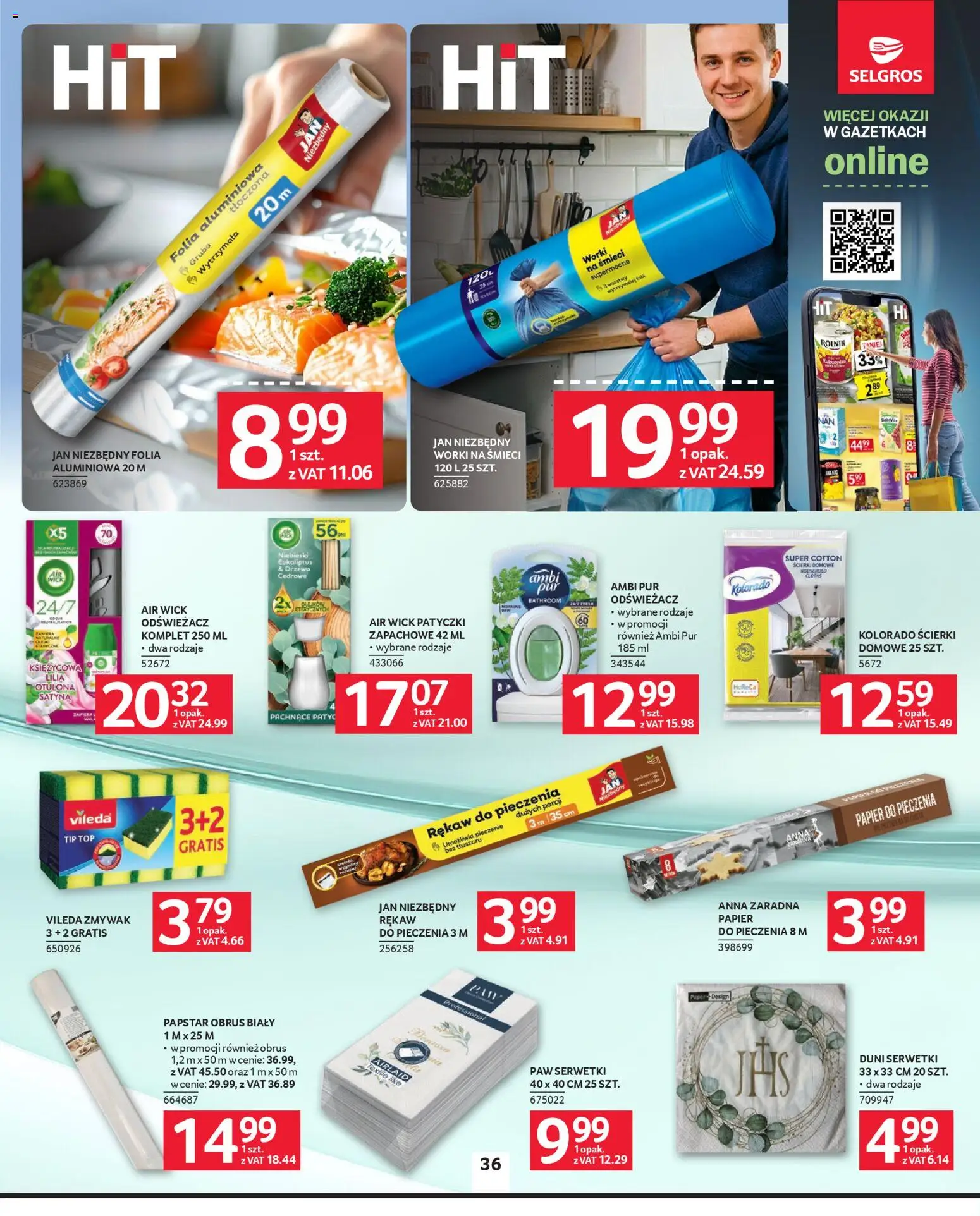 Selgros cash&carry gazetka od 23.04.2026 | Strona: 30 | Produkty: Odświeżacz, Top, Papier do pieczenia, Vileda
