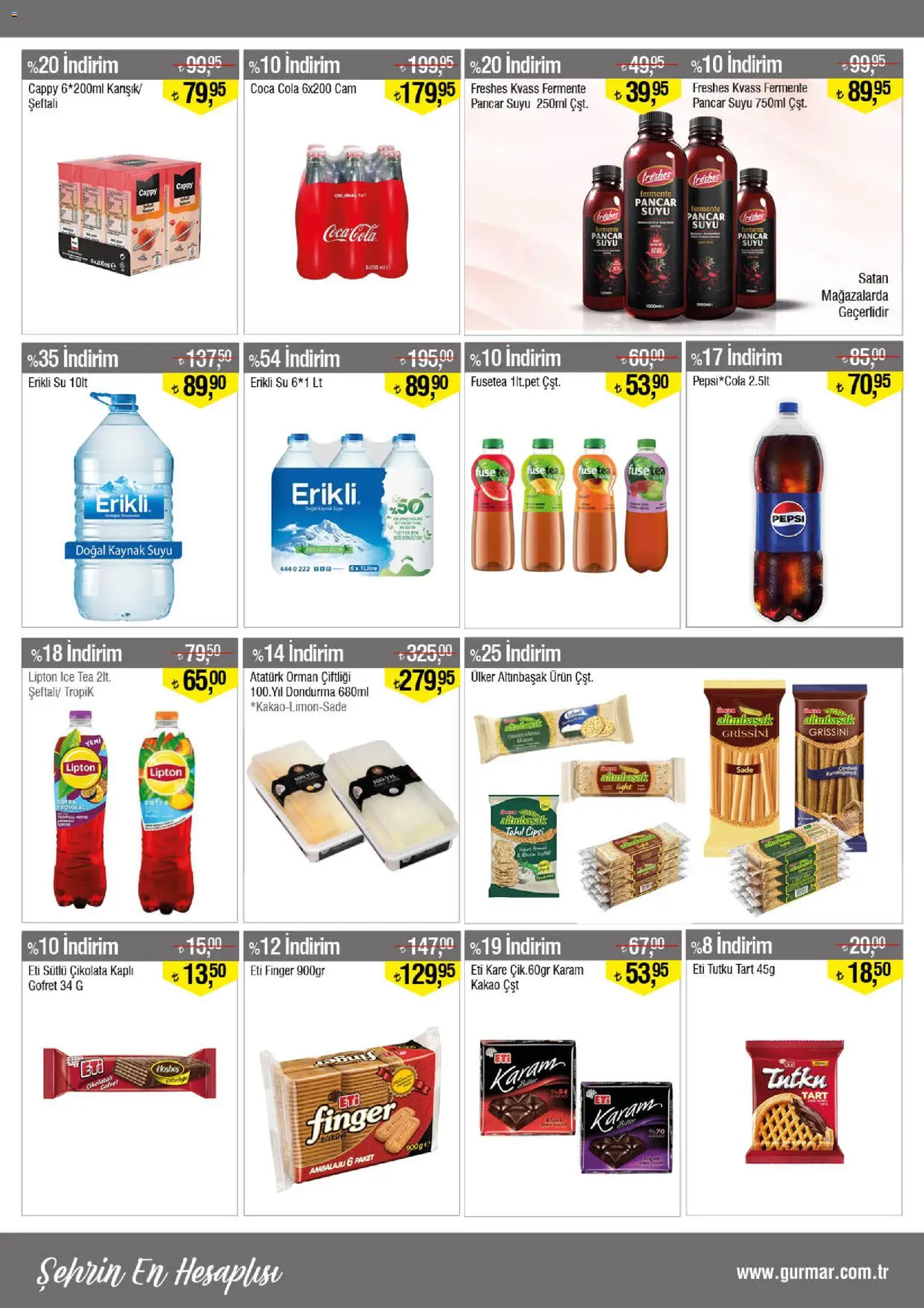 Gürmar Katalog - 15.04.2026 tarihinden itibaren geçerlidir | Sayfa: 10 | Ürünler: Çikolatalı gofret, Tahıl, Pancar, Ice tea