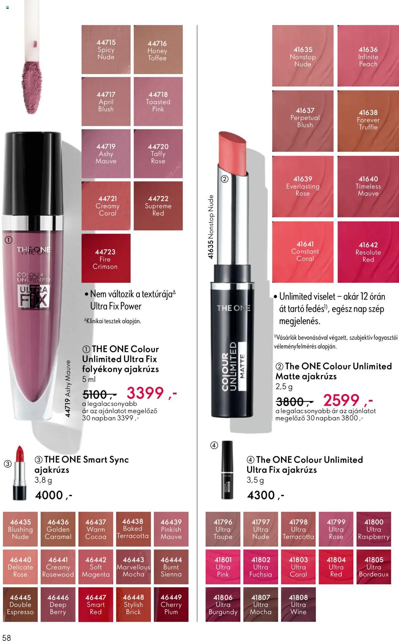 Oriflame akciós ujság - amely érvényes a következő dátumtól: 07.09.2025 | Oldal: 58 | Termékek: Ajakrúzs
