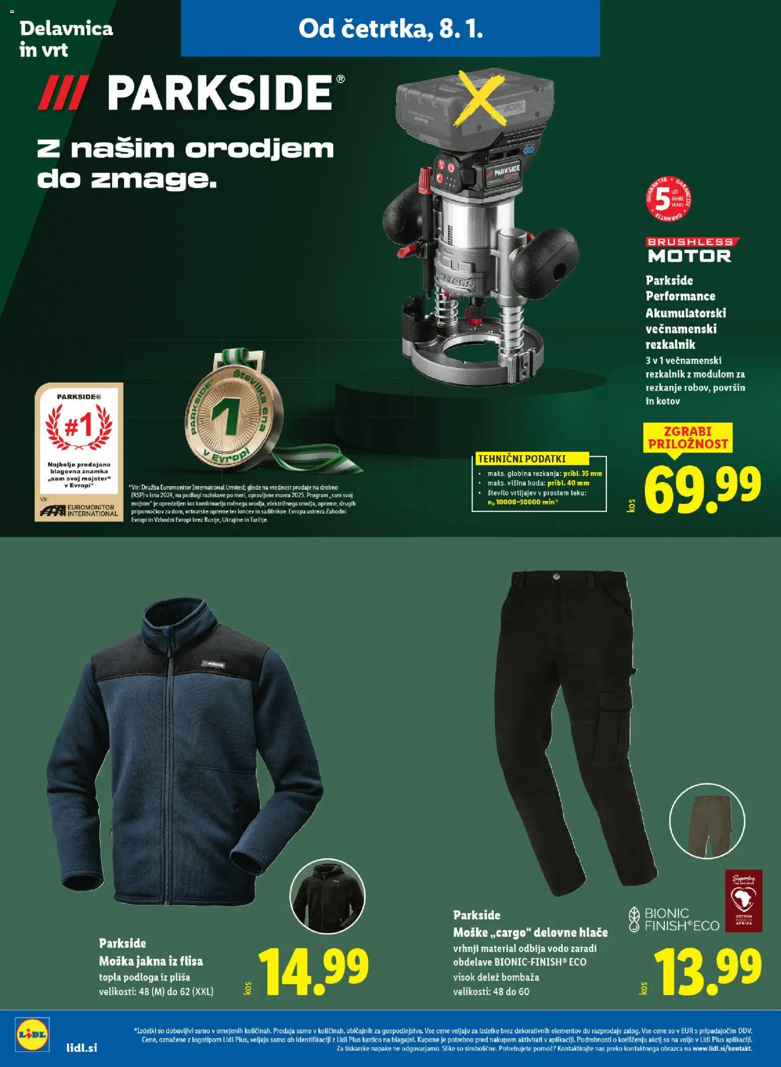 Novi Lidl katalog ponudbe – veljaven od 08.01.2026 | Stran: 24 | Izdelki: Podloga, Jakna, Hlace