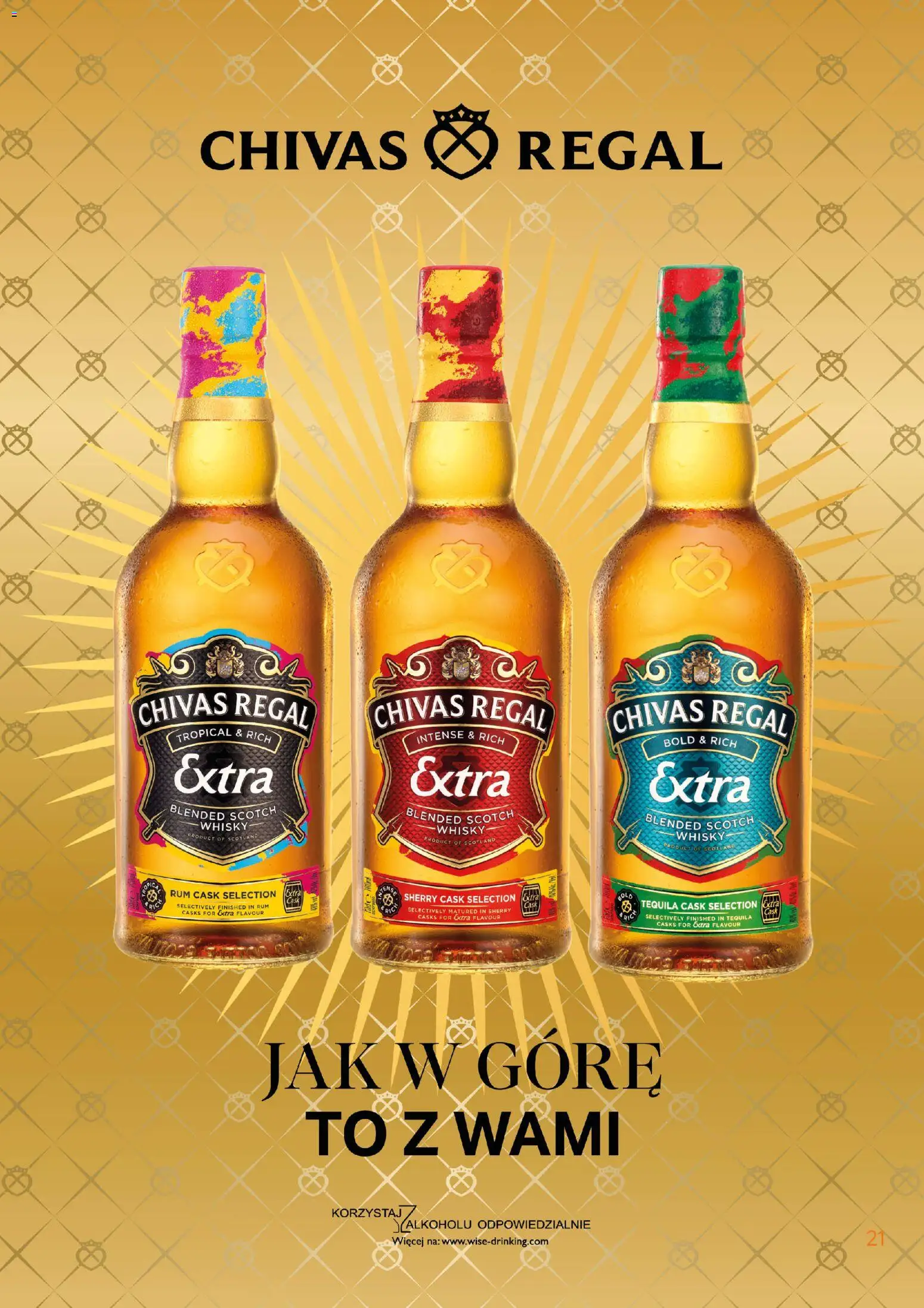 Eurocash Gazetka - Katalog Alkoholowy od 01.01.2026 | Strona: 21 | Produkty: Chivas Regal, Tequila, Regał, Whisky