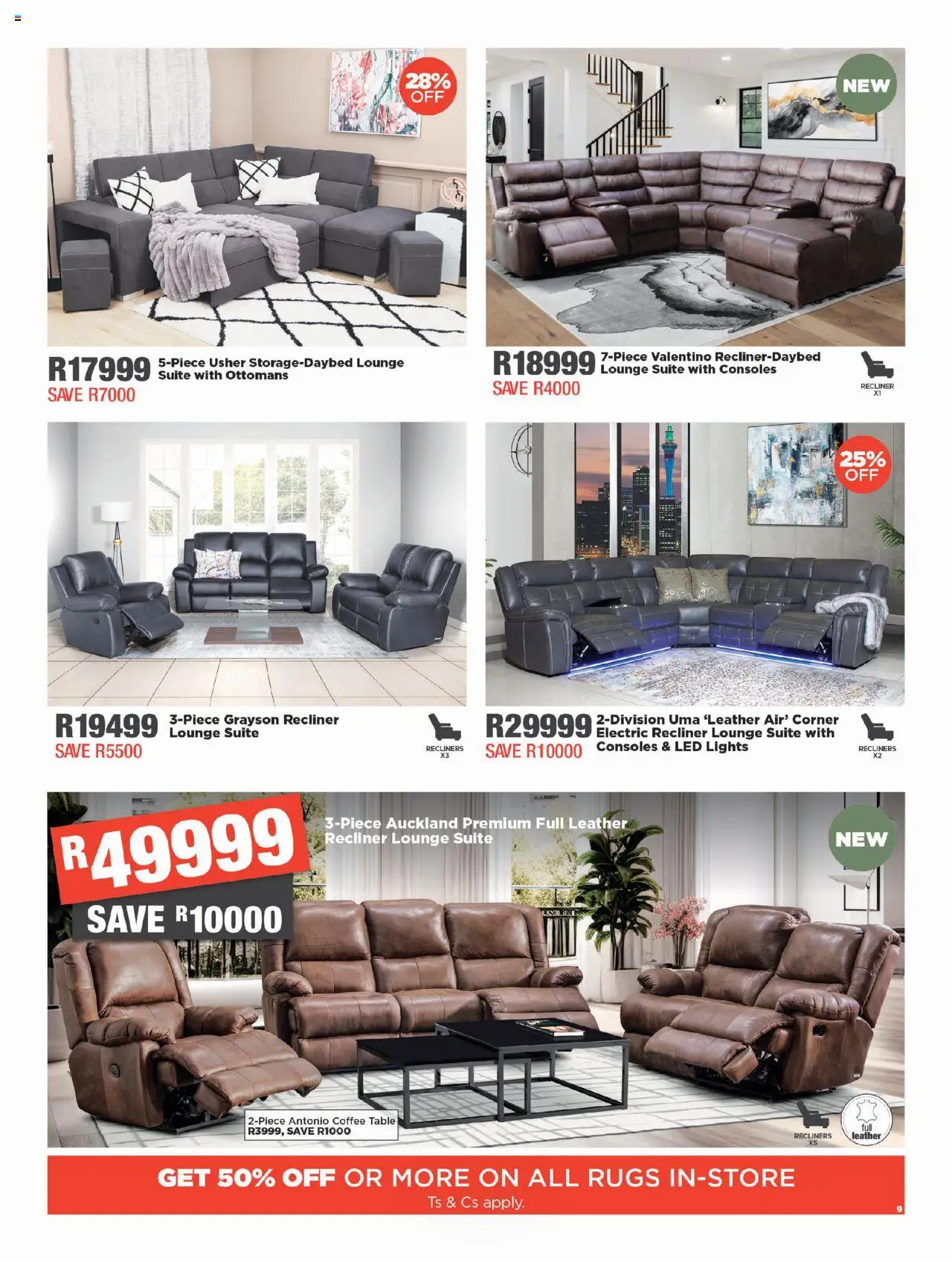 New House and Home catalogue – valid from 22.09.2025 | Page: 9 | Products: Coffee table, Table, Lounge suite, Coffee