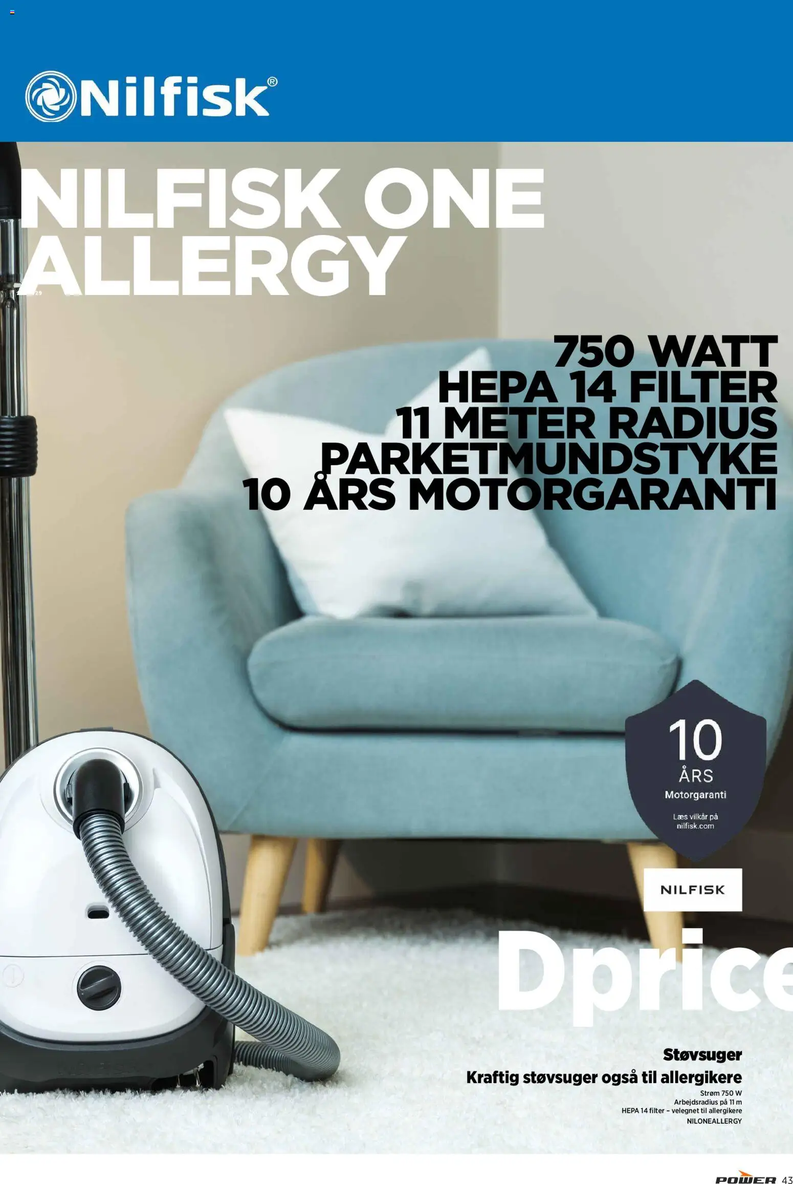 Power tilbudsavis – gyldig fra 20.03.2026 | Side: 43 | Produkter: Støvsuger