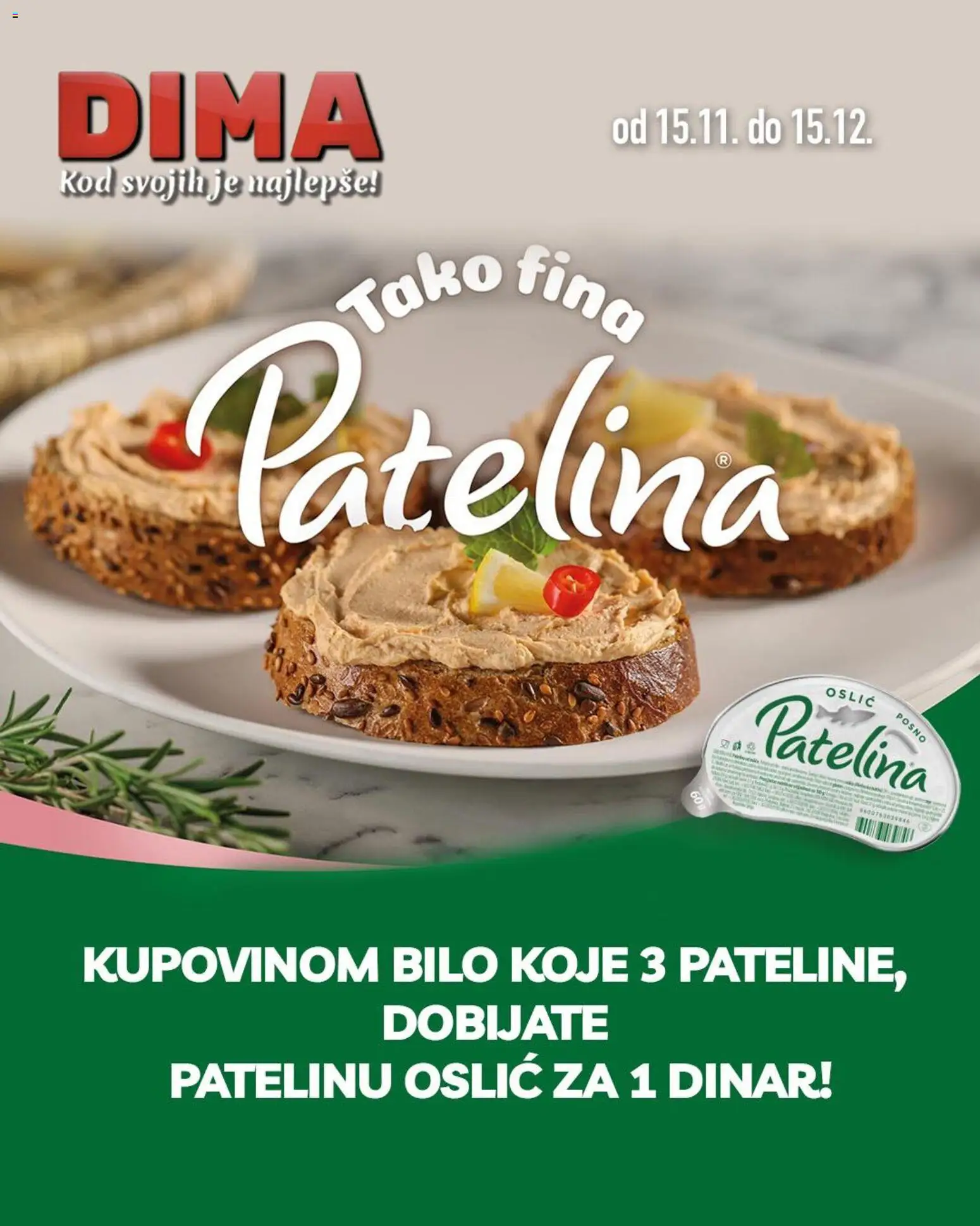 VP Dima katalog - važi od 15.11.2025 | Strana: 1 | Proizvode: Oslić