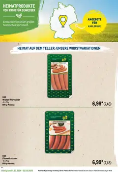 Metro Regionaler Flyer ab 01.03.2026 gültig | Seite: 110 | Produkte: Wiener wurstchen
