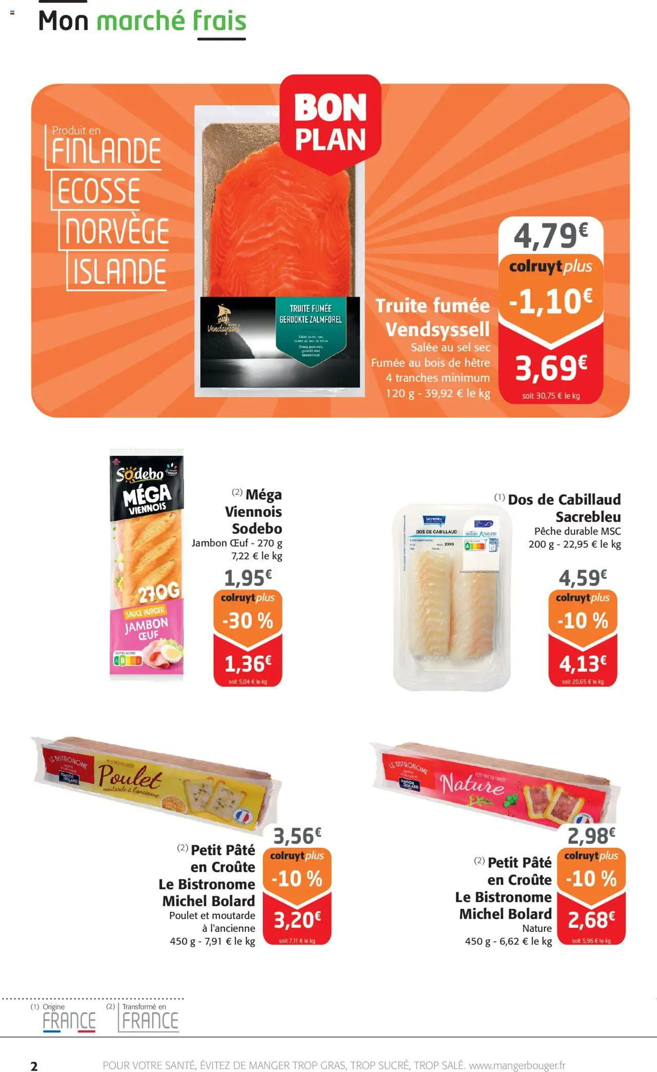  | Page: 2 | Produits: Pêche, Sandwich, Sel, Moutarde