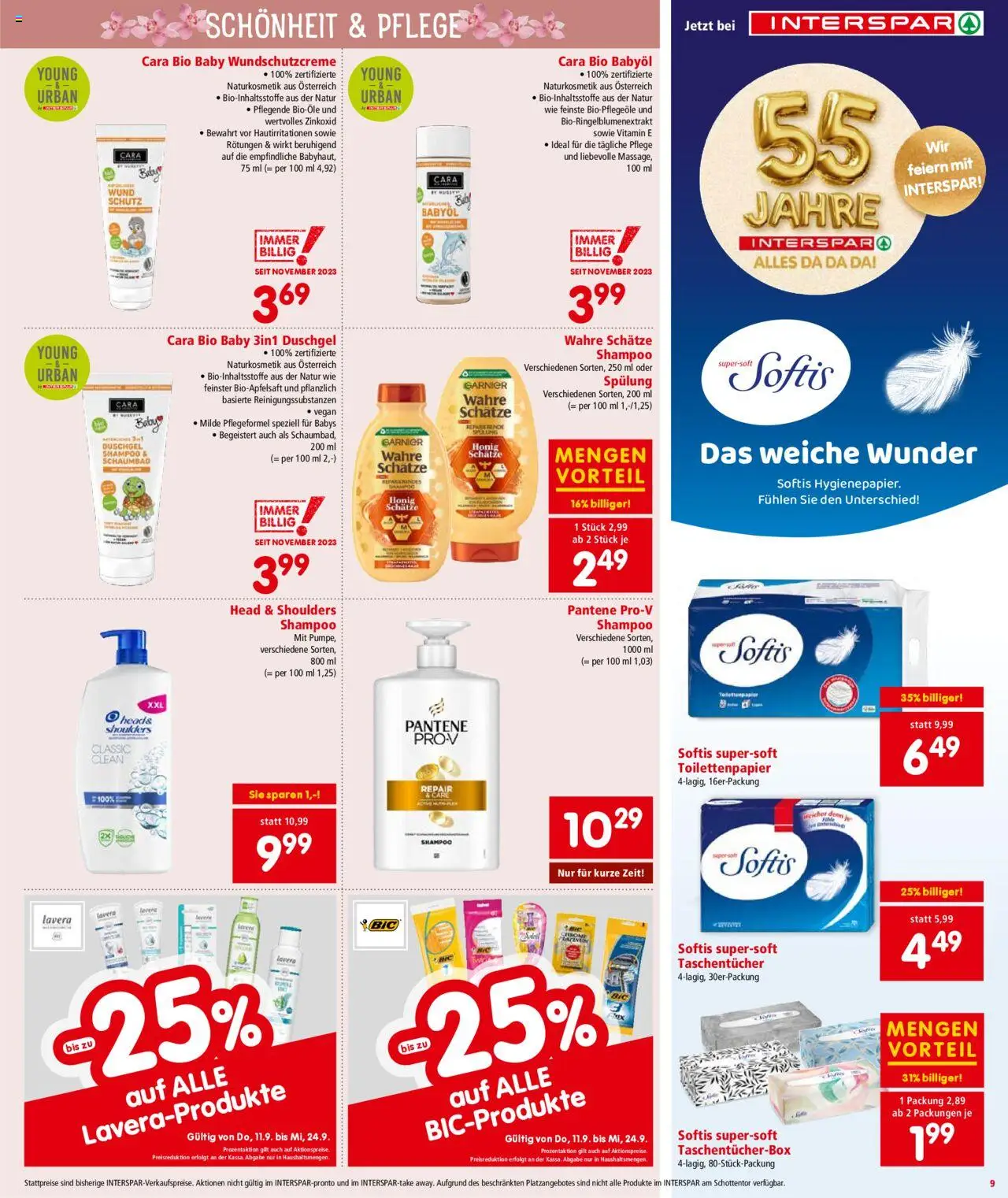 Interspar Flugblatt - Steiermark gültig ab 18.09.2025 | Seite: 10 | Produkte: Shampoo, Spülung, Duschgel