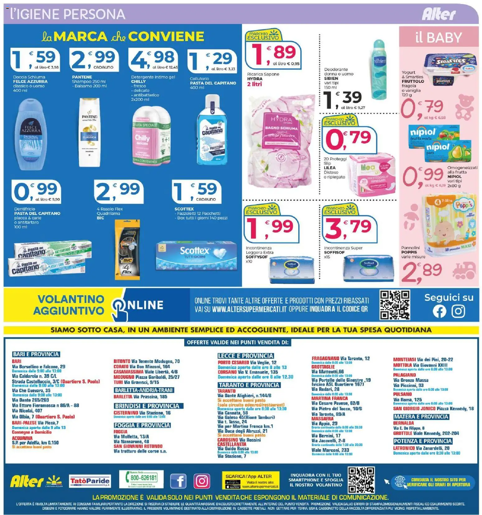Volantino Alter Discount del 09.04.2026 | Pagina: 12 | Prodotti: Sapone, Collutorio, Detergente, Smartphone