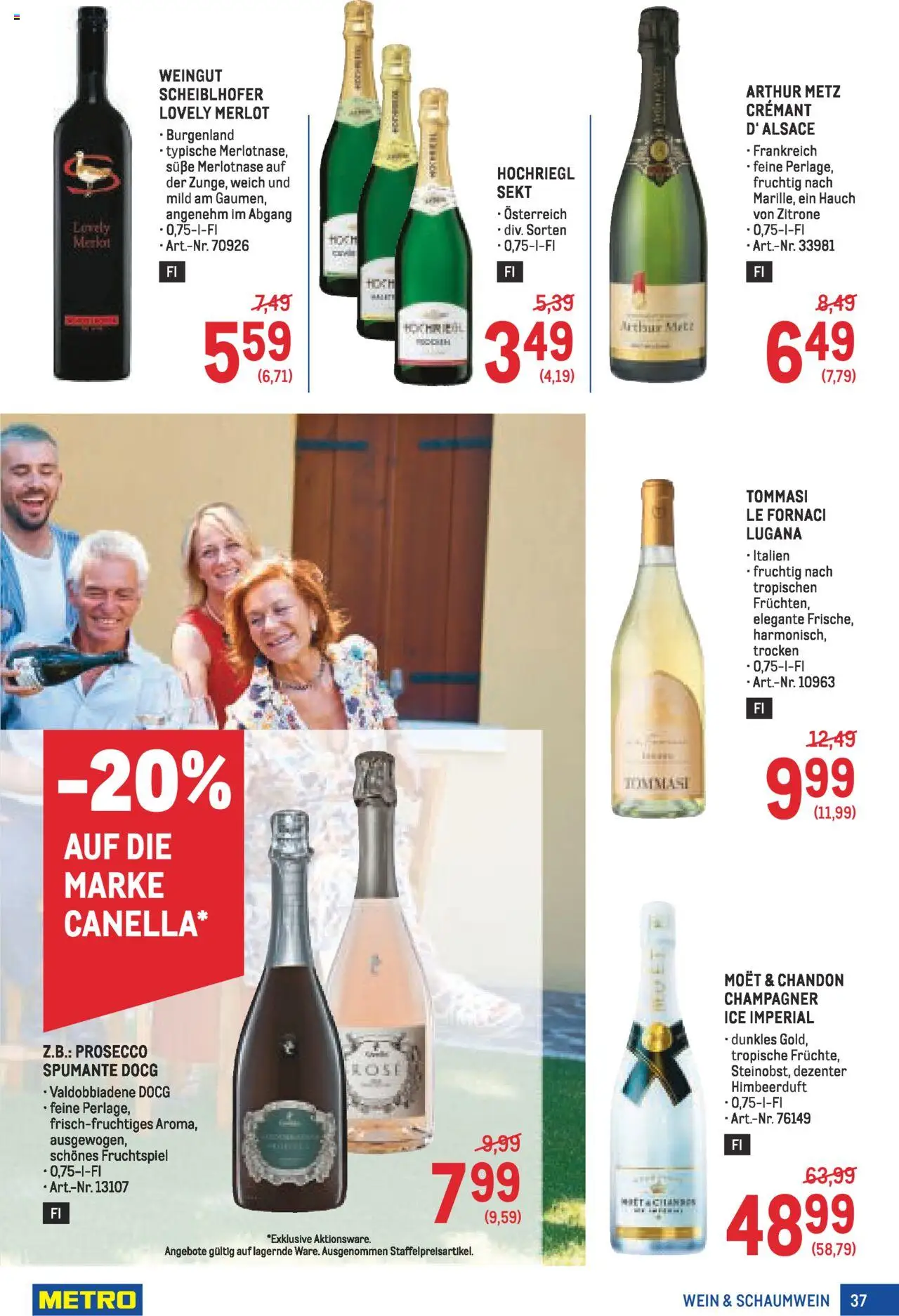 Metro Angebote Profi gültig ab 07.08.2025 | Seite: 37 | Produkte: Zitrone, Wein