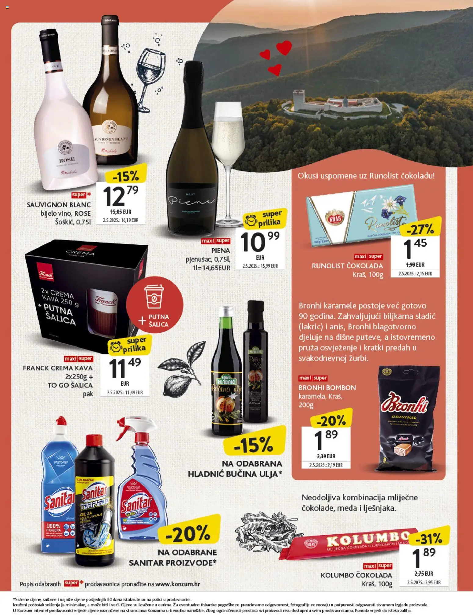 Konzum katalog | vrijedi od 27.10.2025 | Stranica: 16 | Proizvodi: Kava, Čokolada, Šalica