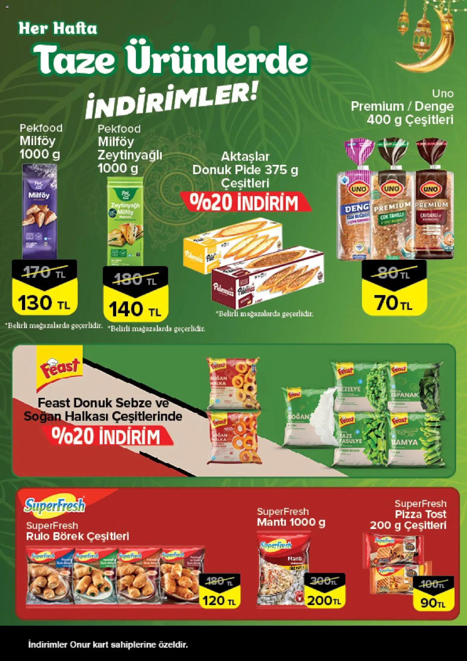 Onur Market Taze Ürünlerde İndirimler - Bursa - 12.02.2026 tarihinden itibaren geçerlidir | Sayfa: 6 | Ürünler: Fasulye, Pizza, Soğan, Sebze