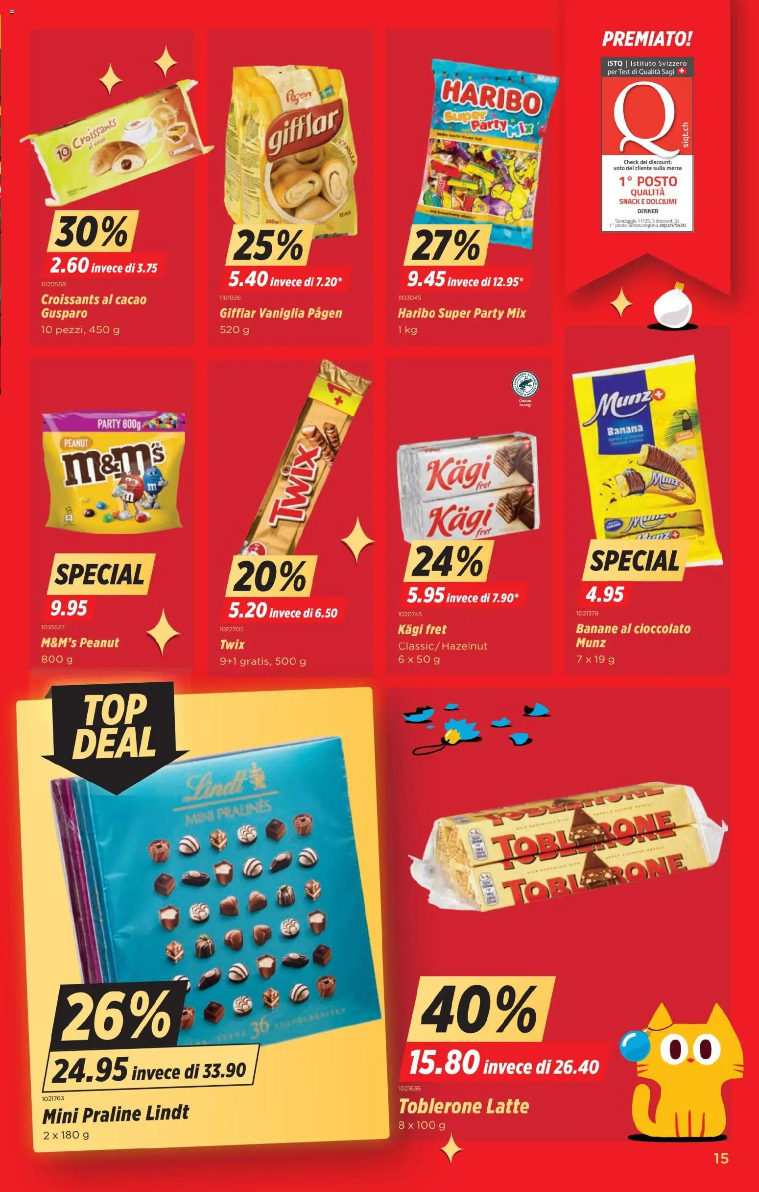 Denner Aktionen IT – gültig ab 25.11.2025 | Seite: 15 | Produkte: Twix