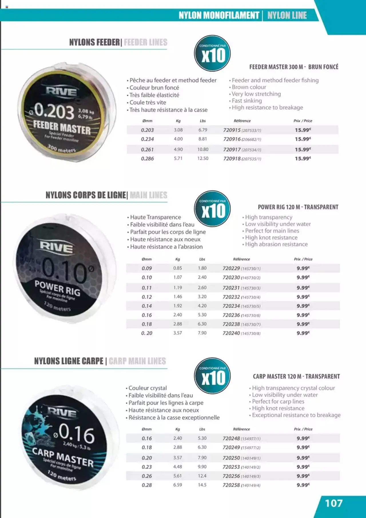 {H1} | Page: 107 | Produits: Pêche