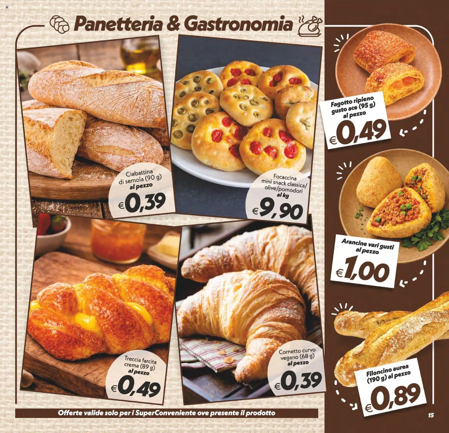 Volantino SuperConveniente del 28.04.2026 | Pagina: 15 | Prodotti: Crema, Cornetto