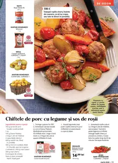 Ofertele Mega Image valabile de la 26.02.2026 | Pagină: 11 | Produse: Carne tocată, Legume, Sos, Sare