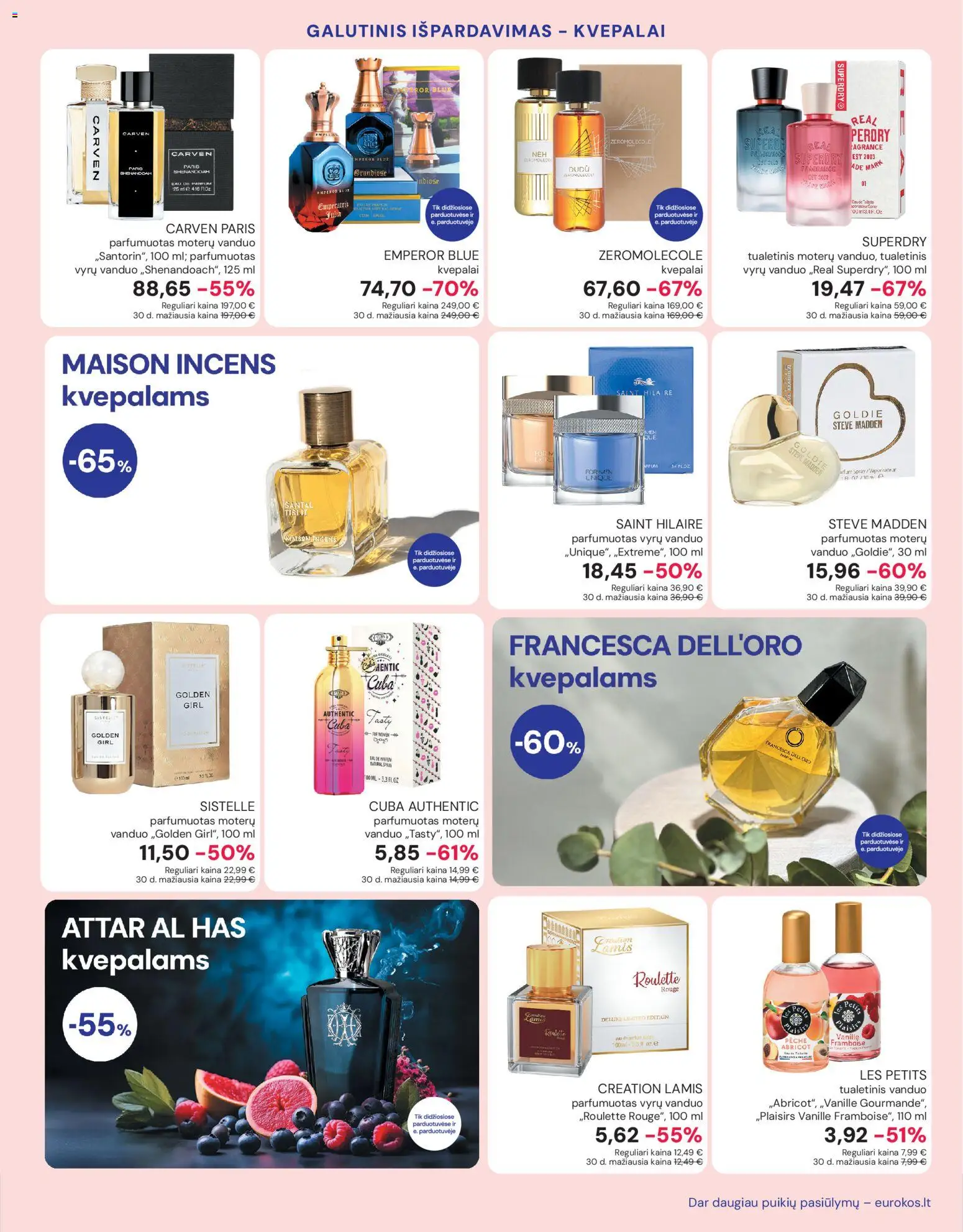 Eurokos akcijos nuo 02.01.2026 | Puslapis: 3 | Prekių: Kvepalai, Tualetinis vanduo
