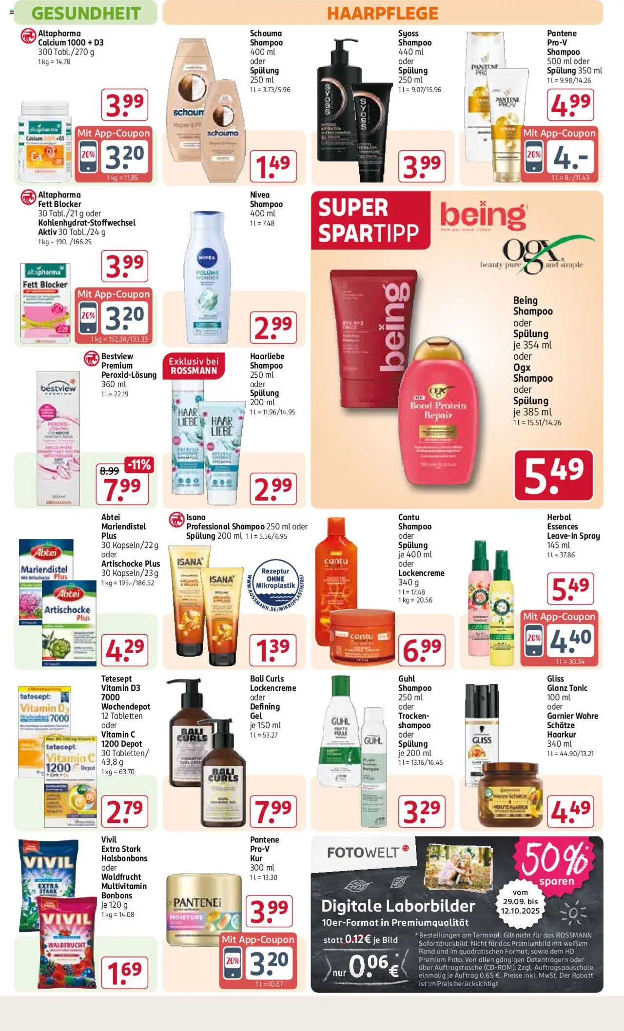 Rossmann Prospekt 	 – gültig ab 29.09.2025 | Seite: 8 | Produkte: Schauma shampoo, Shampoo, Spülung