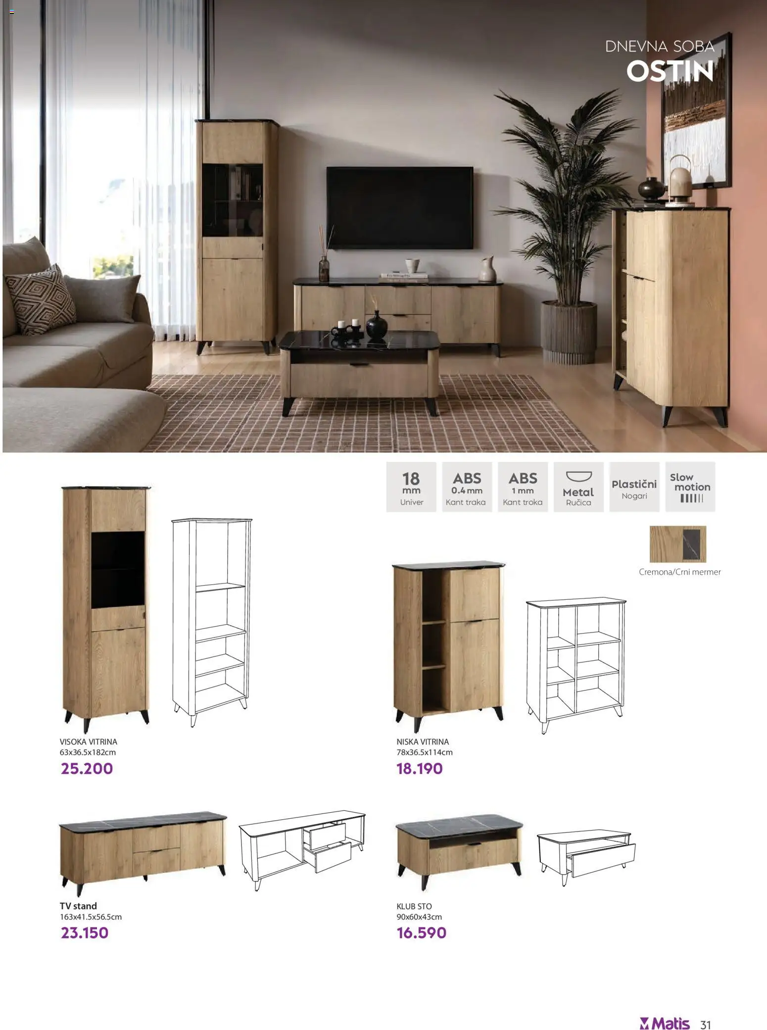 Matis katalog - važi od 01.04.2026 | Strana: 31 | Proizvode: Sto