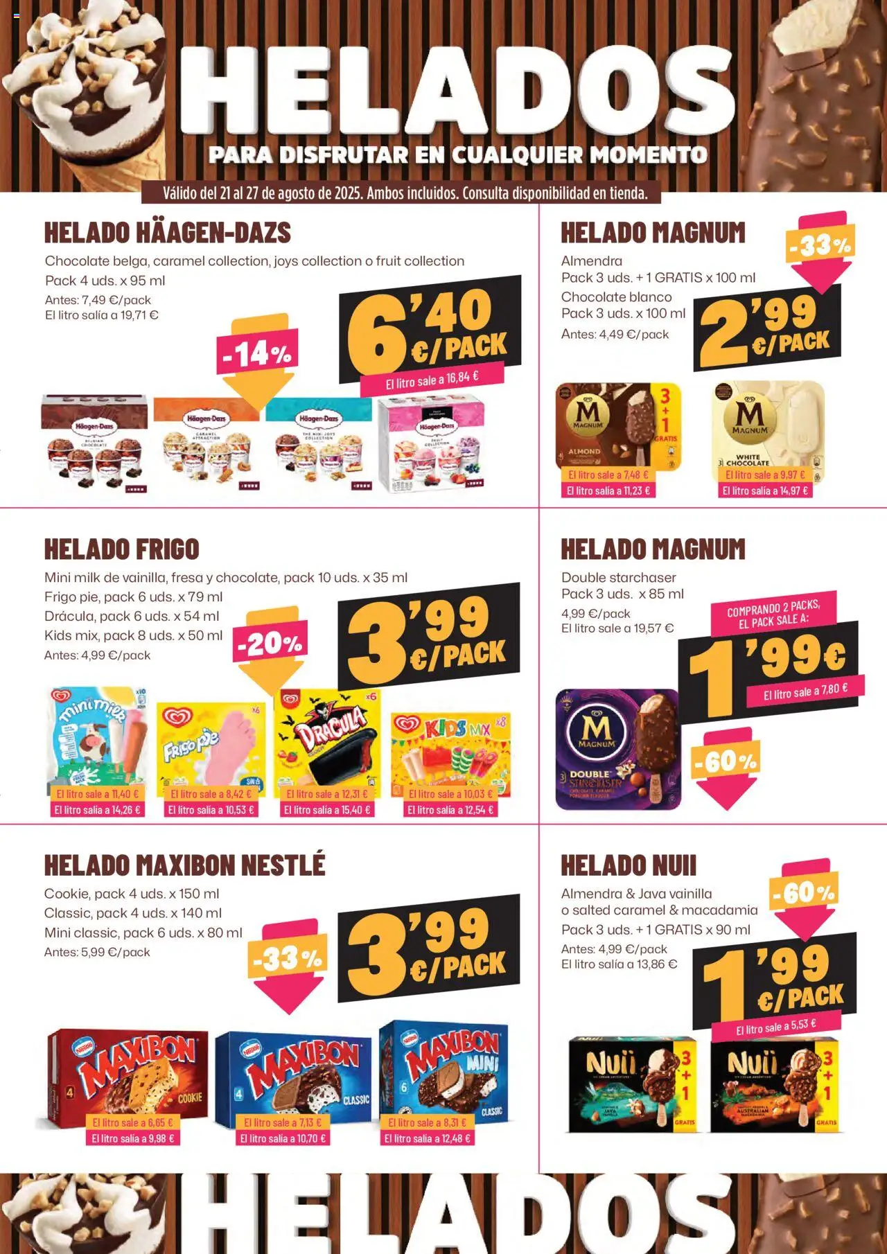 AhorraMas folleto │ válido desde el 21.08.2025 | Página: 11 | Productos: Chocolate, Helado