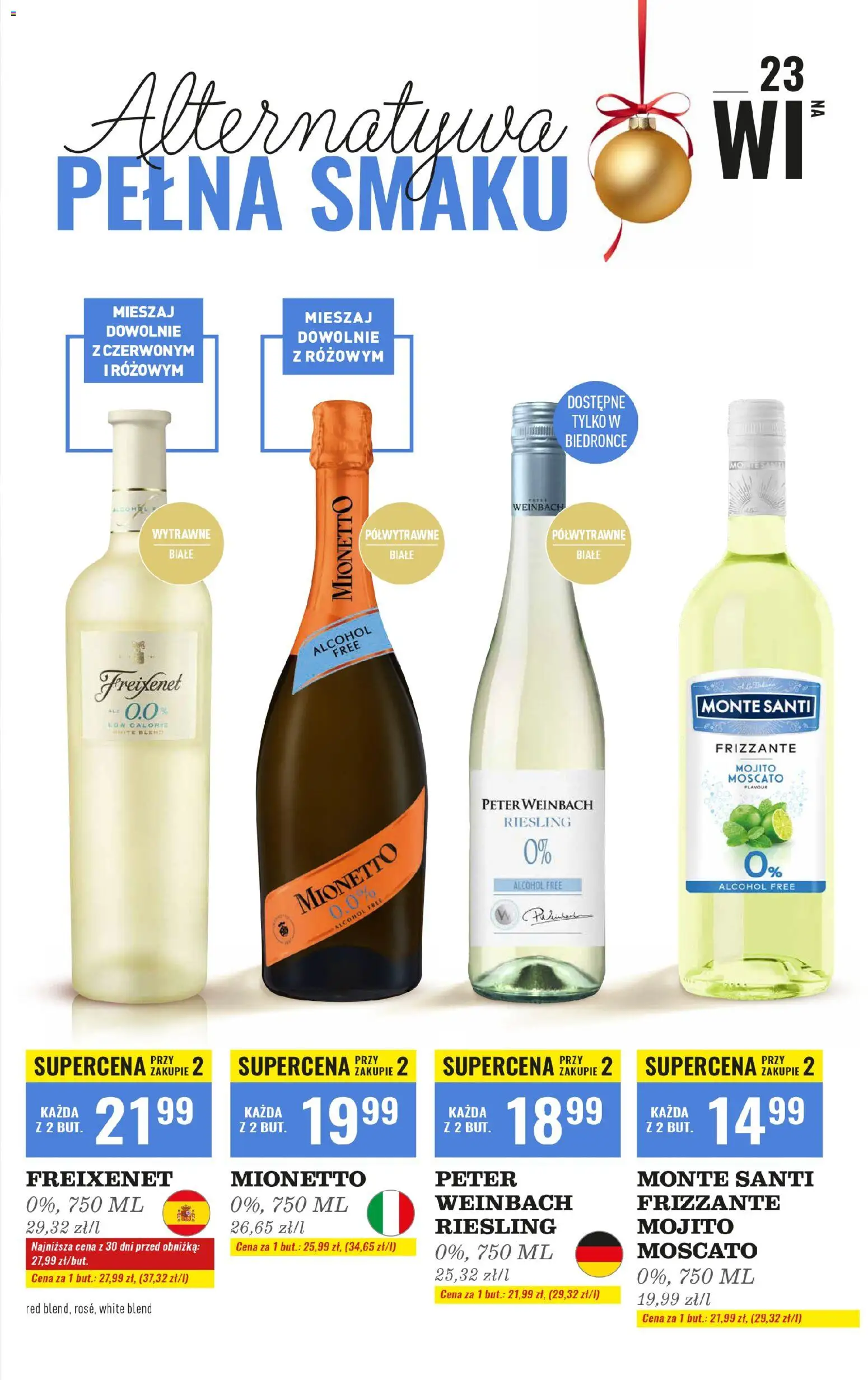 Biedronka gazetka - Czas na toast od 01.12.2025 | Strona: 3 | Produkty: Riesling, Monte Santi