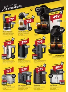 Punkt1 - Black Friday gyldig fra 10.11.2025 | Side: 13 | Produkter: Kaffe, Brødrister, Frituregryde, Kaffemaskine