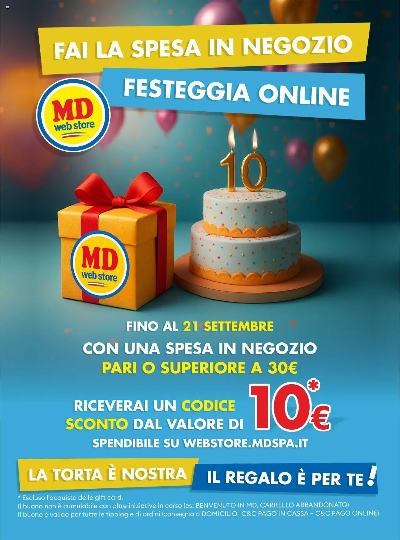 Volantino MD Discount del 09.09.2025 | Pagina: 27 | Prodotti: Tè, Carrello, Torta
