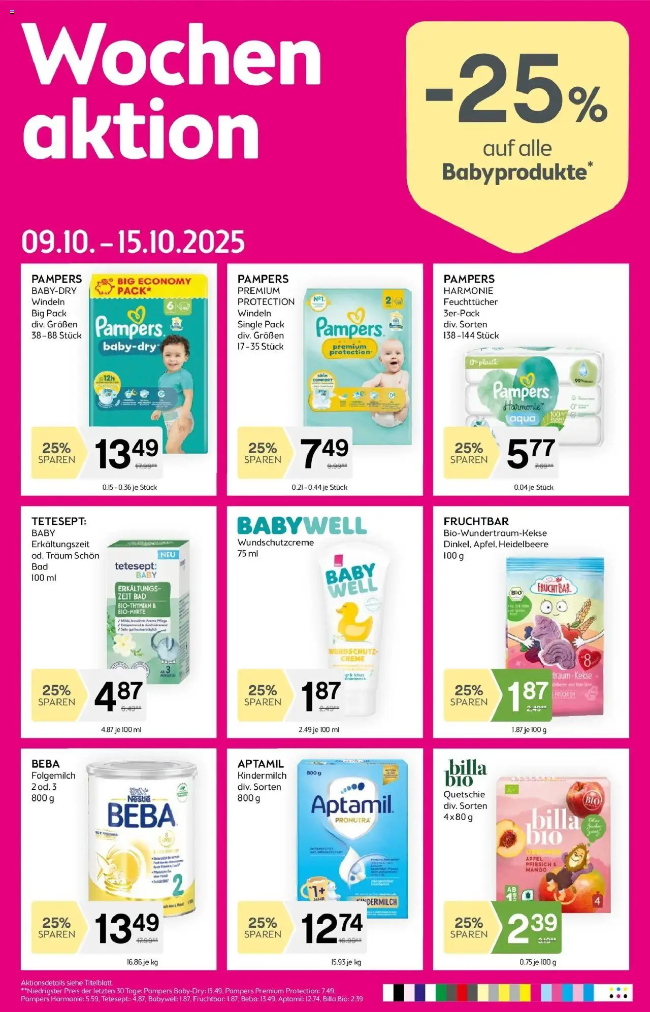 Bipa Eisenstadt gültig ab 09.10.2025 | Seite: 10 | Produkte: Pfirsich, Pampers, Creme, Äpfel