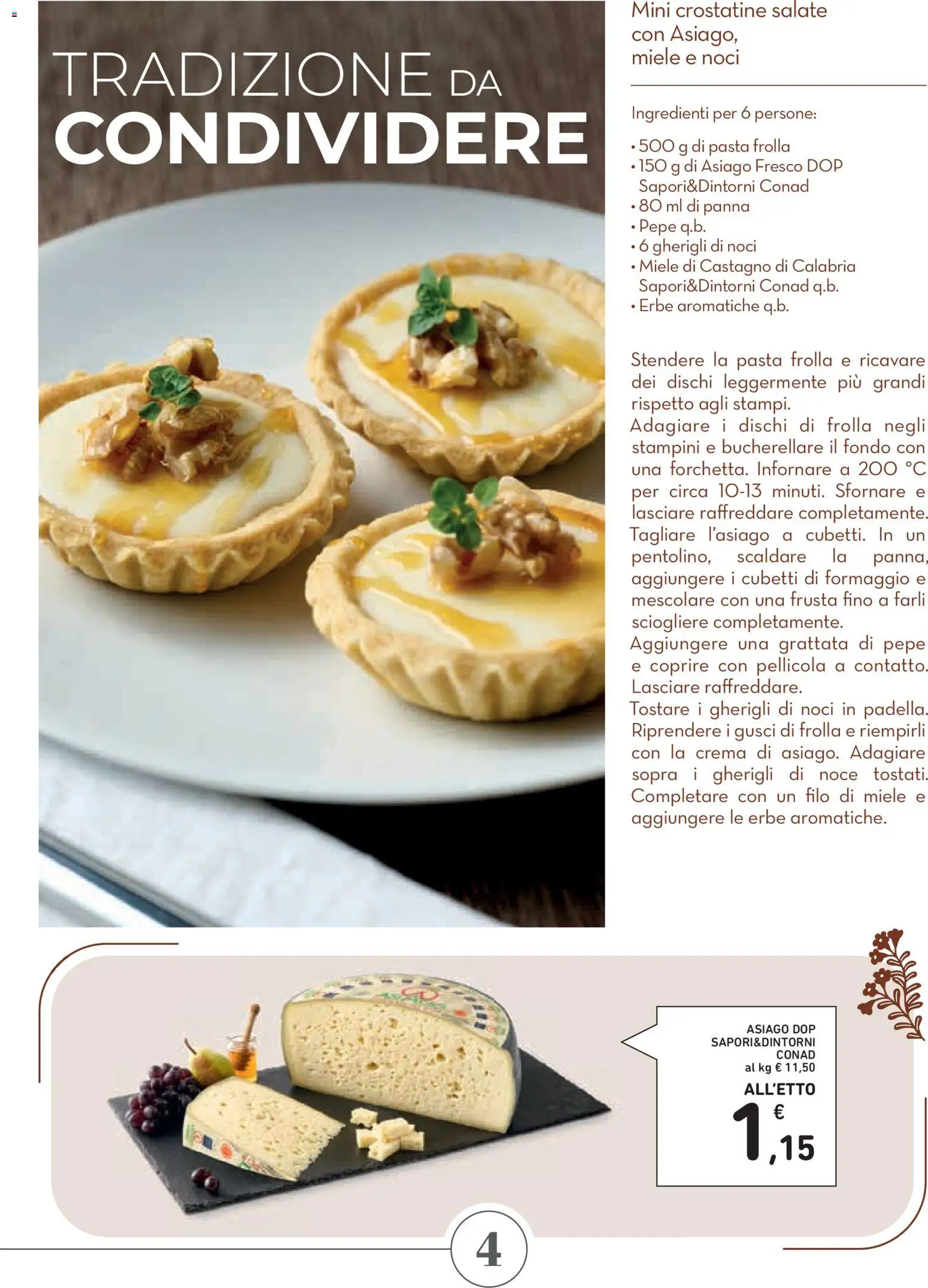 Volantino Conad del 29.01.2026 | Pagina: 4 | Prodotti: Pepe, Formaggio, Padella, Miele
